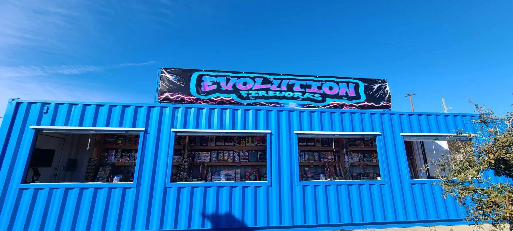 Evolution Fireworks Grand Parkway fireworks stand in Katy TX