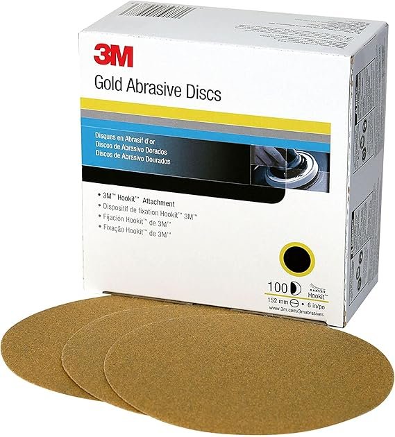 3M Hookit Finishing Film Abrasive Disc 00950, 6 in, 1500+ Grade.
LONG LASTING: Film backing helps provide a fast cut rate and long disc life
FINE FINISH: The film backing helps provide a fine finish to auto body sanding applications
MULTI-PURPOSE: Id