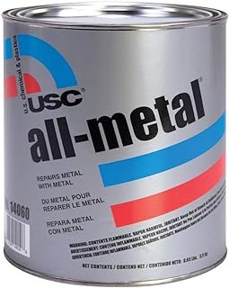 U. S. Chemical & Plastics All-Meta
-Includes Hardener
Sold each
Aluminum-filled; Quart
Excellent adhesion; Can be drilled or tapped