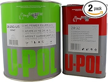 U-POL 1 Gallon (4.2 VOC) High Solids High Build Urethane Primer Kit