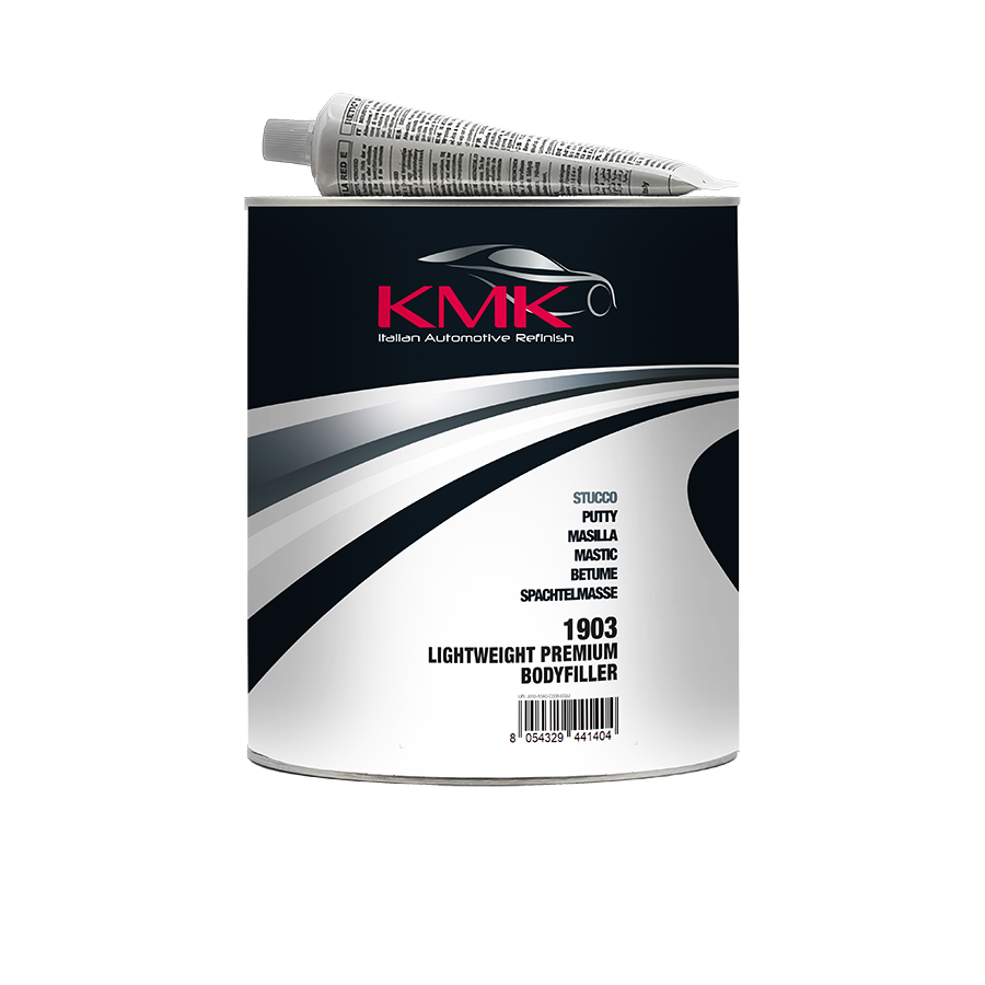 Universal lightweight polyester bodyfiller with high filling capacity.
Due to its sanding ease it can be started with P120.
Formulated for fast work, dries rapidly and is easy to sand.
Its creamy texture and good spreading allows easy repair of large