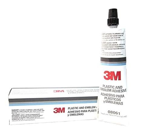 Emblem bonding adhesive bonds fully cured automotive paints and plastic for interior and exterior applications
Strong adhesion resists environmental exposure such as water and heat
Quick-acting adhesive sets in about 15 minutes and fully cures in 24