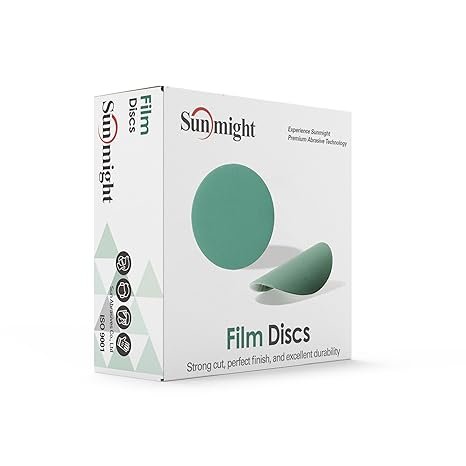 Sunmight Film 6" Grip No Hole Disc, 50 Discs BOX
-40G-80G-120G-220G-320G-400G-600G-1000G