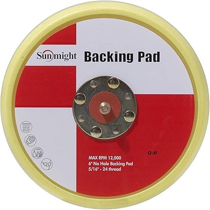 Sunmight Backing Pad 6" PSA No Hole Disc, 08200, 1 PC // Sunmight Backing Pad 6" PSA No Hole Disc, 08400 , 1 PC