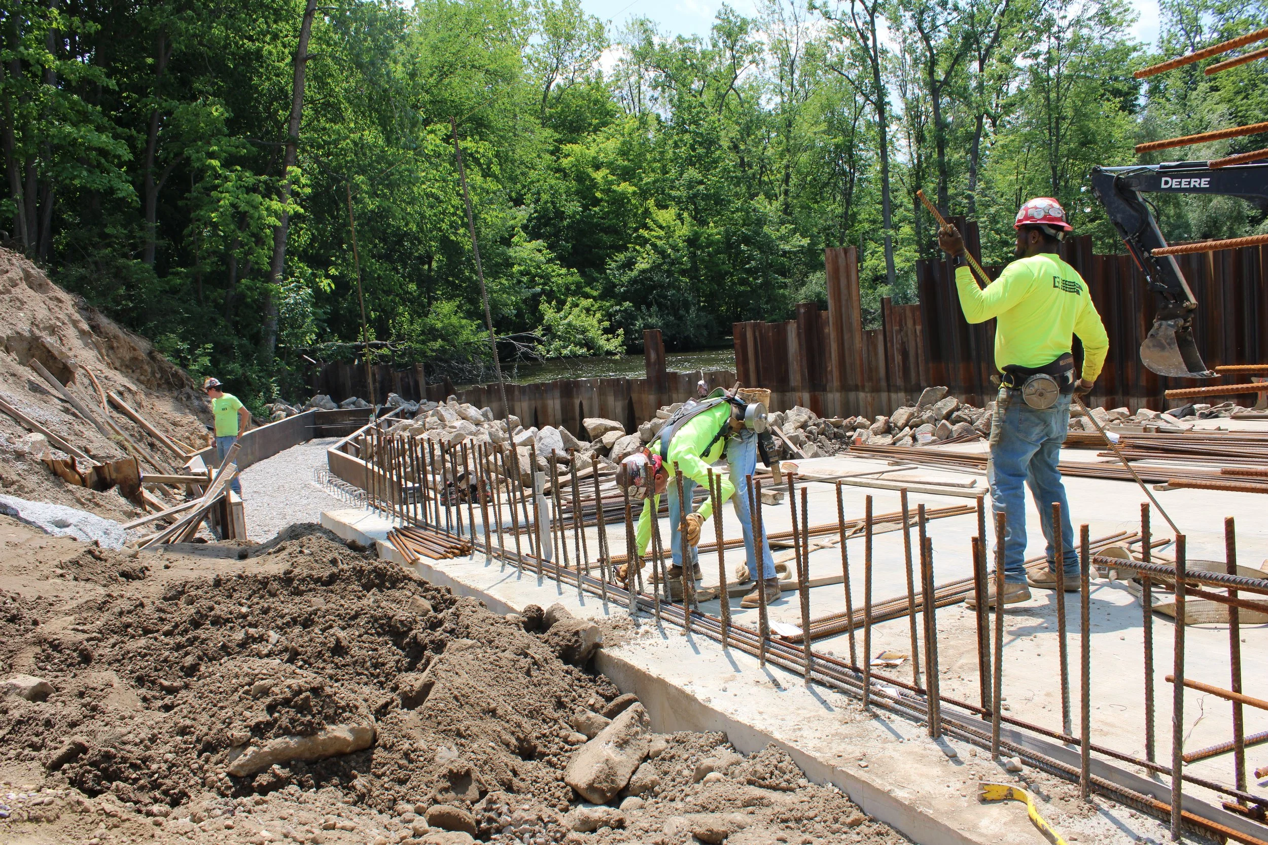  Ongoing Construction of Dam Site 