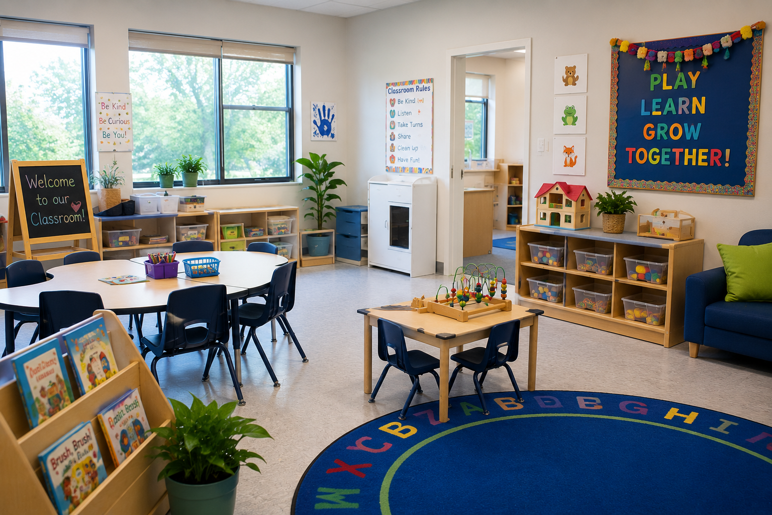 Controlled ozone treatment application for day care centers, classrooms, and educational environments