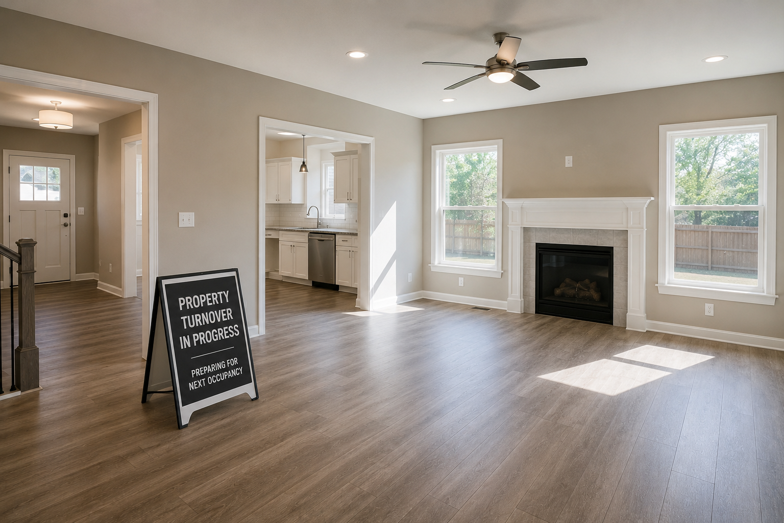 Ozone treatment application for real estate turnover, rental properties, and occupancy preparation