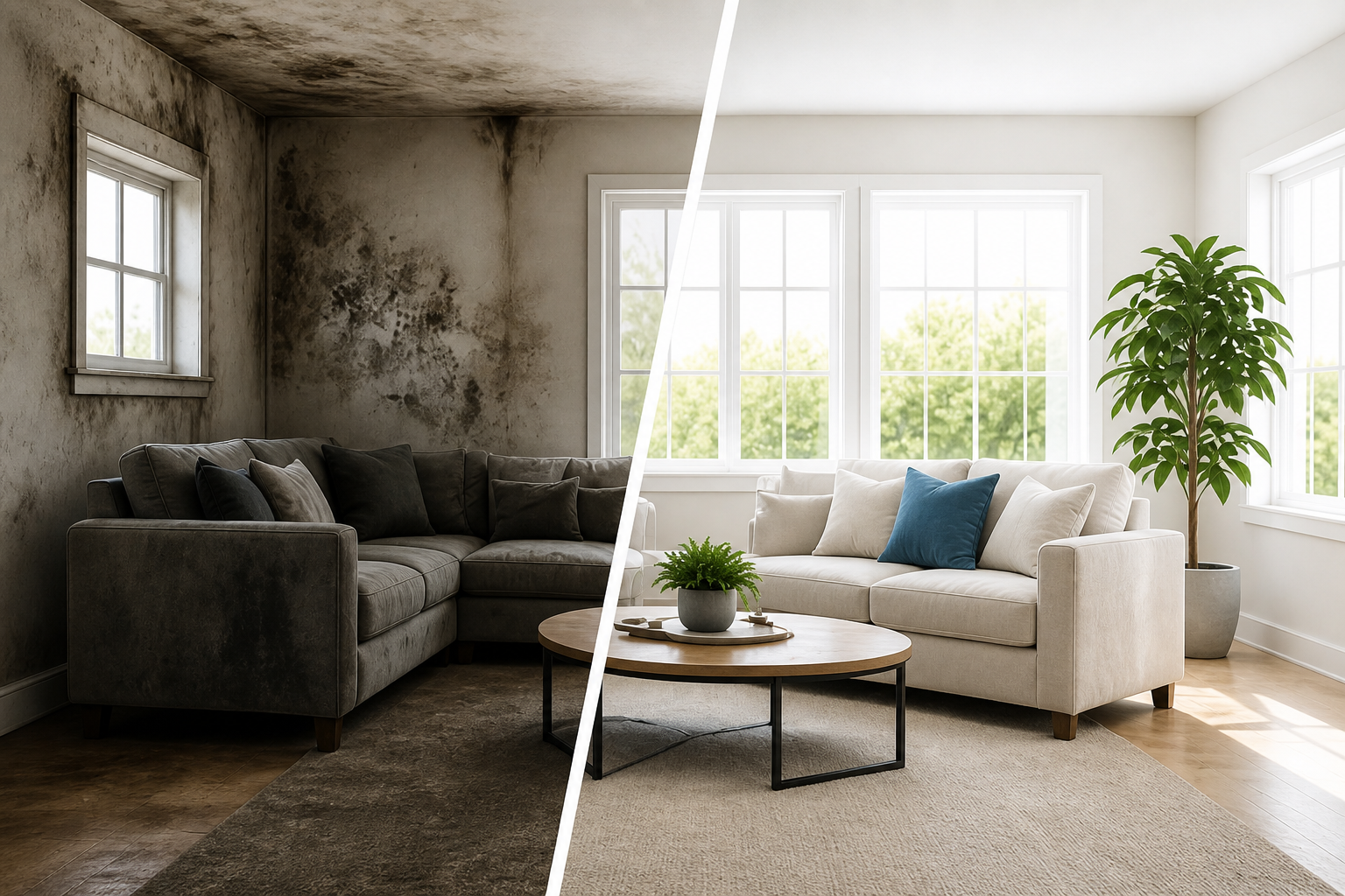 Ozone treatment solution for smoke damage, fire restoration, and persistent smoke odor applications