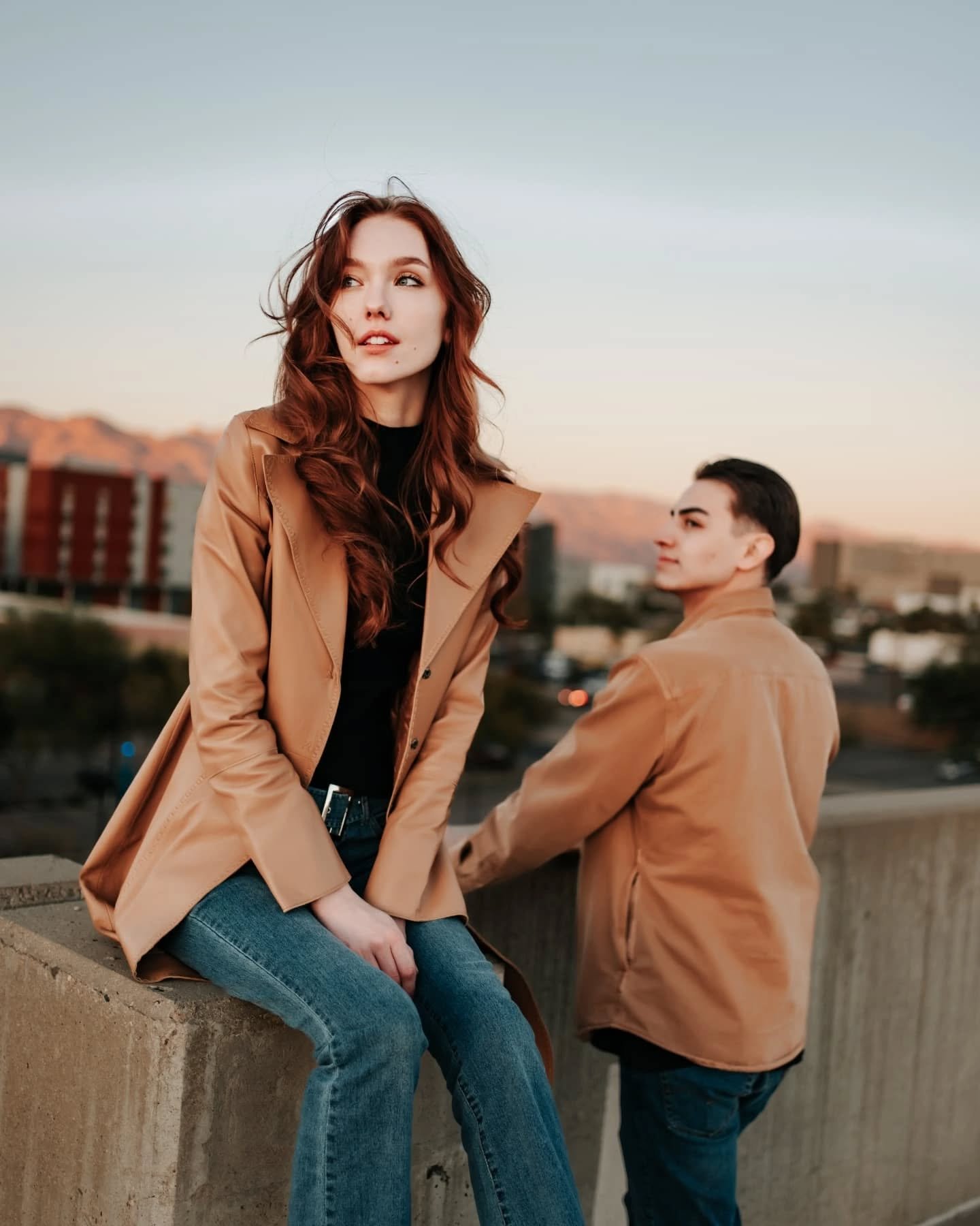 Location and styling go hand in hand! For this shoot, Kaitlyn and Massimo chose rich, warm neutrals to complement Tucson's warm tones—creating a seamless, timeless look that feels right at home in the heart of downtown. ✨🏙️
Have you done a p
