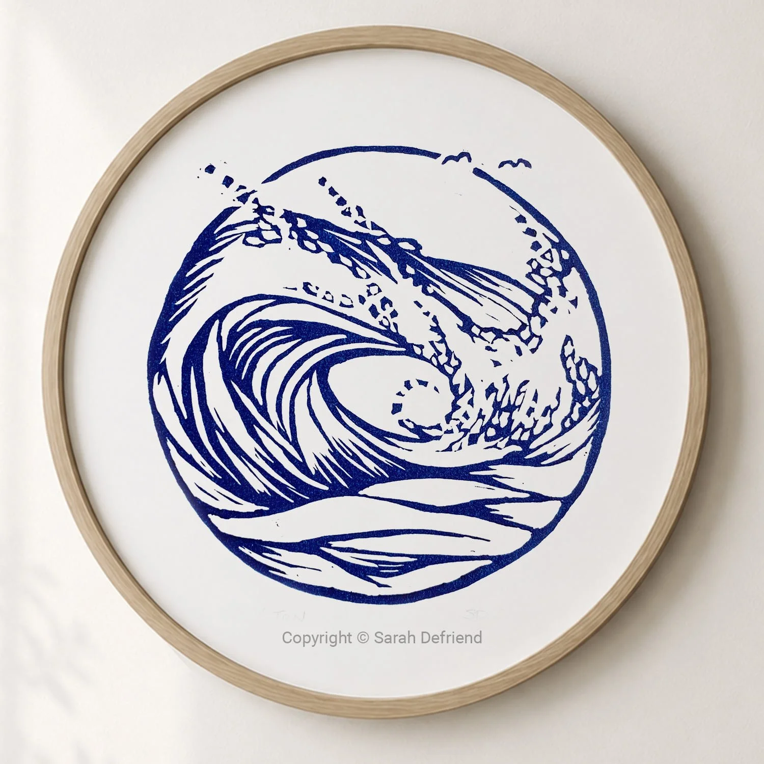 Y Ton Lino Print By Sarah Defriend