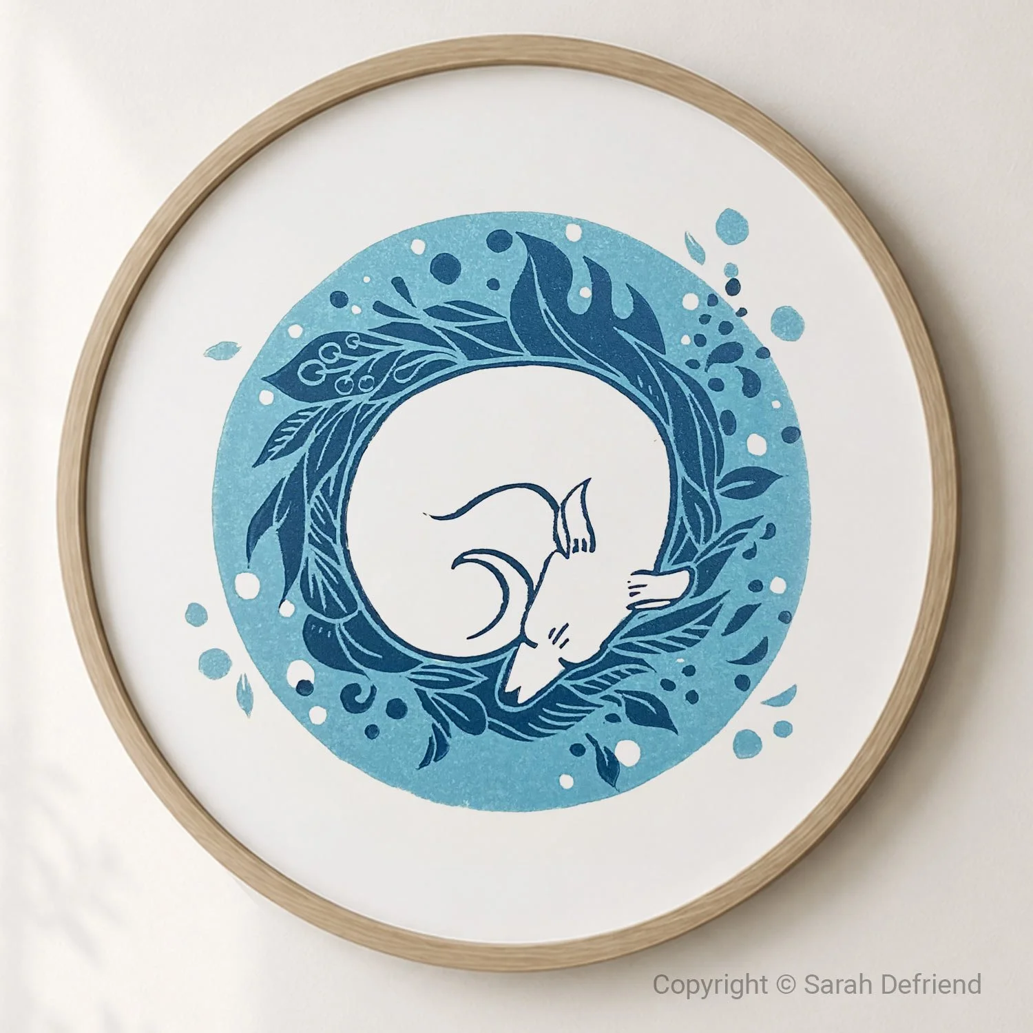 Nest Lino Print By Sarah Defriend