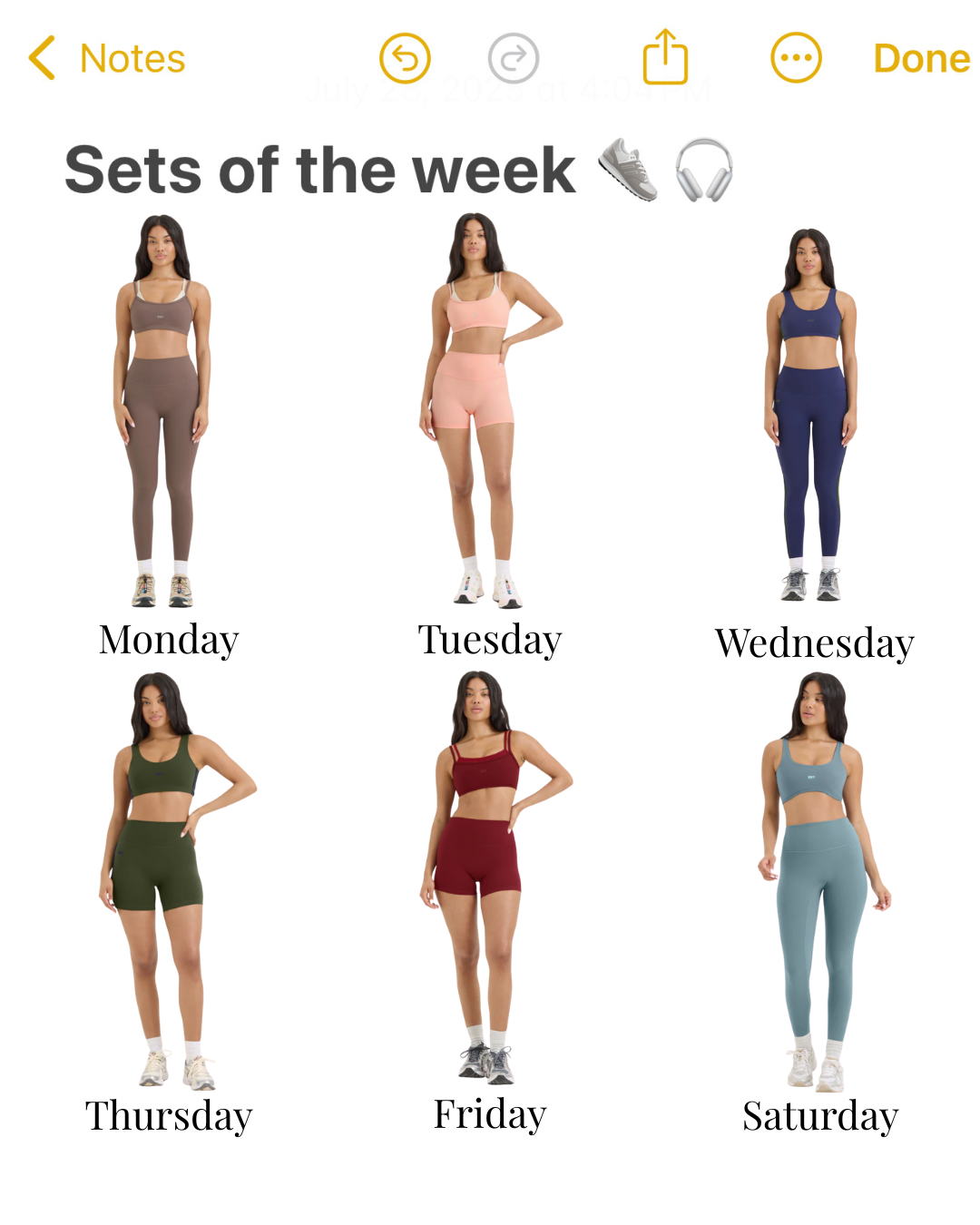 Visual Trend Adaptation: Activewear