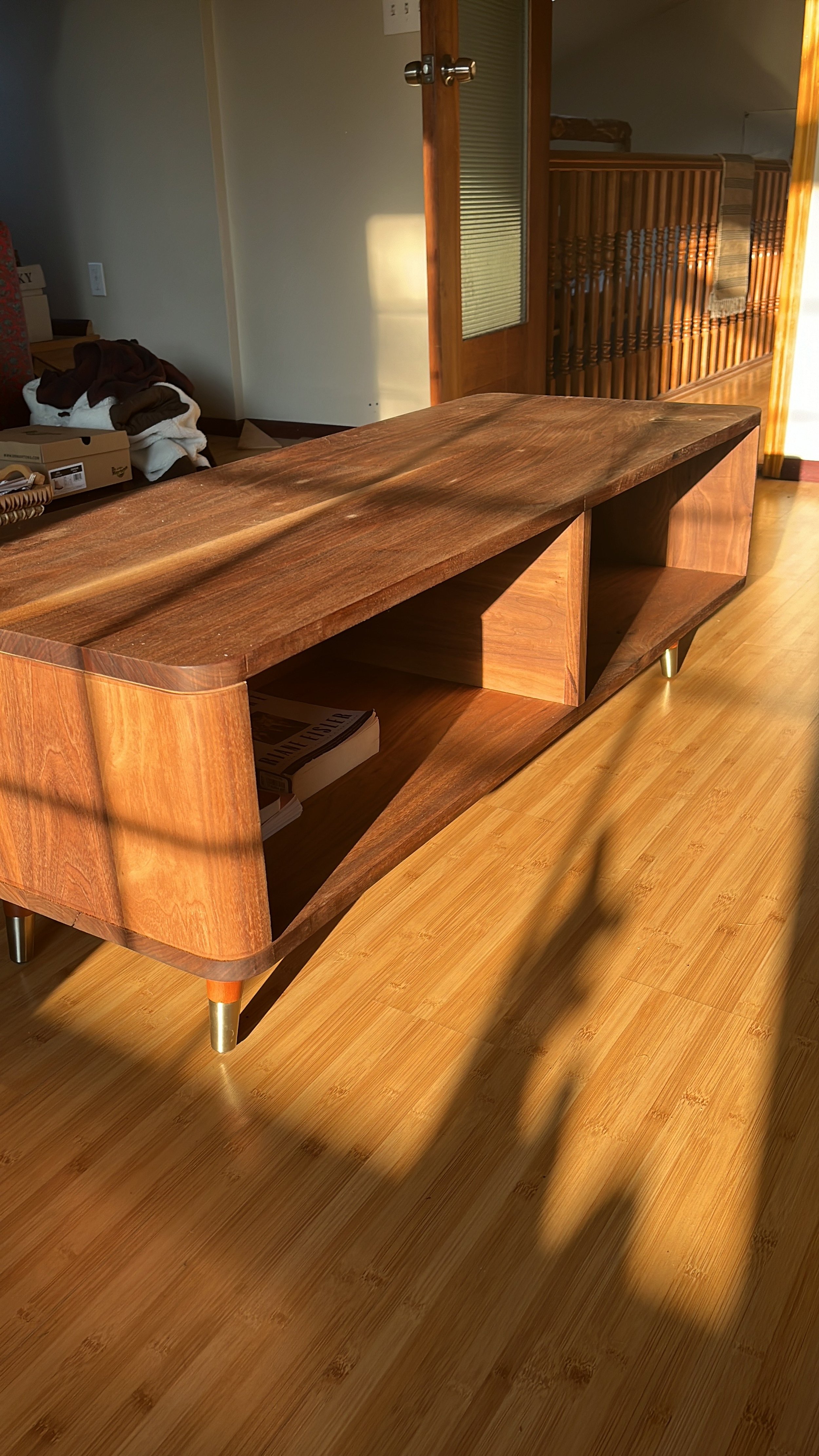Custom Hand-Made Walnut Coffee Table