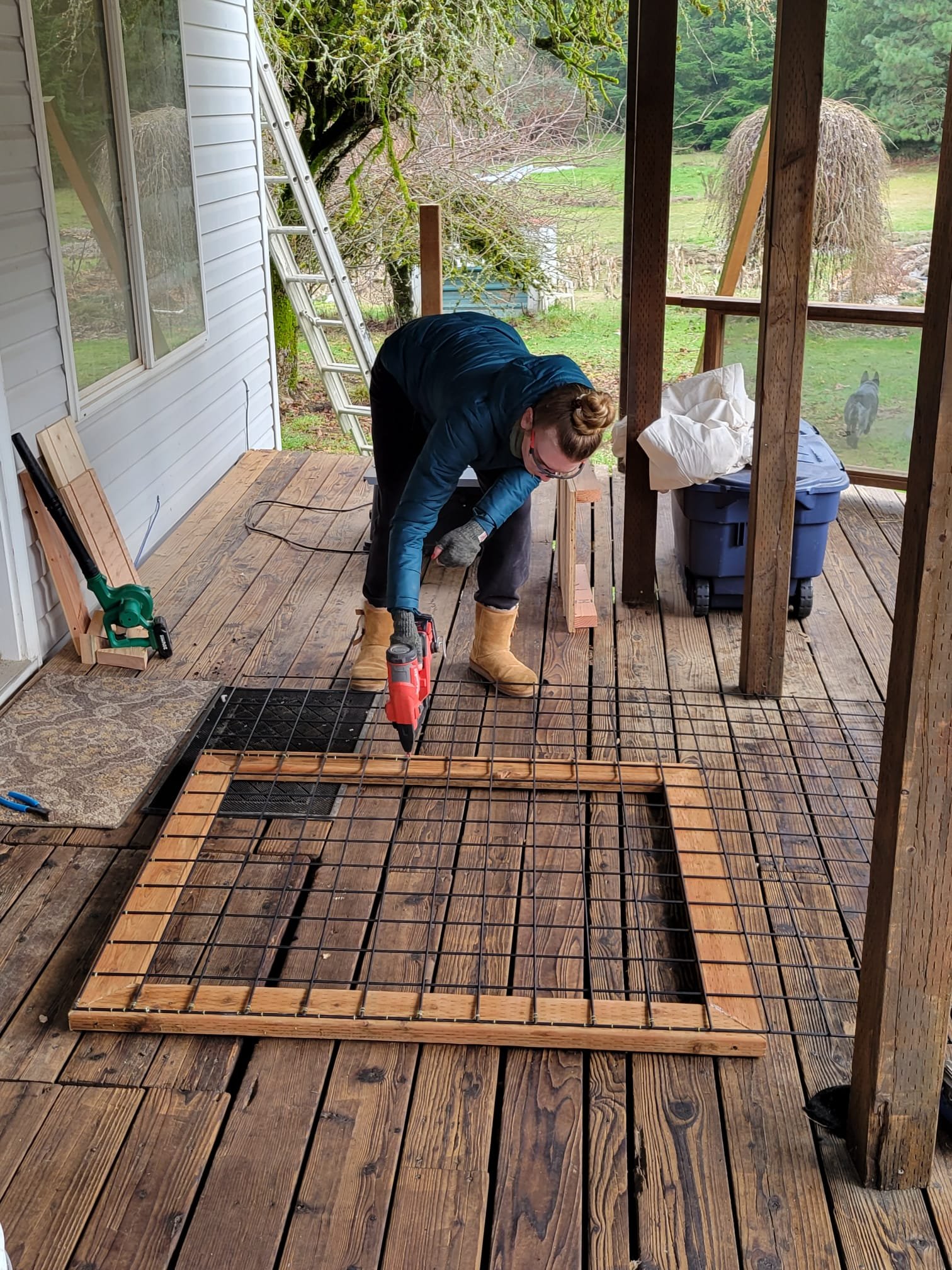 Working on a Custom Fence For Donkeys
