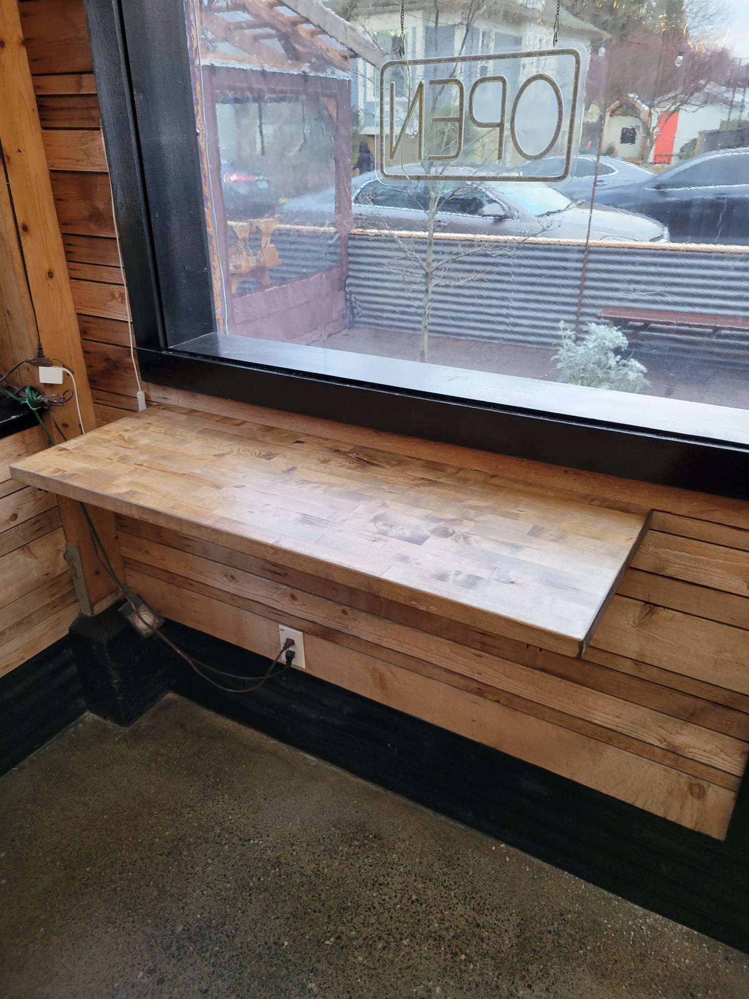 Bar Table Folded Out
