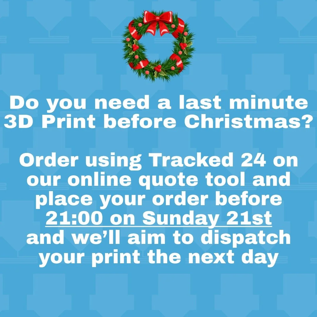 Last minute Christmas panic? We&rsquo;ve got you

Place your order using Tracked 24 before 9pm on Sunday 21st and we&rsquo;ll aim to dispatch the next day

UK based | Fast turnaround | Stress-free service

Get an instant quote via the link in bio!
