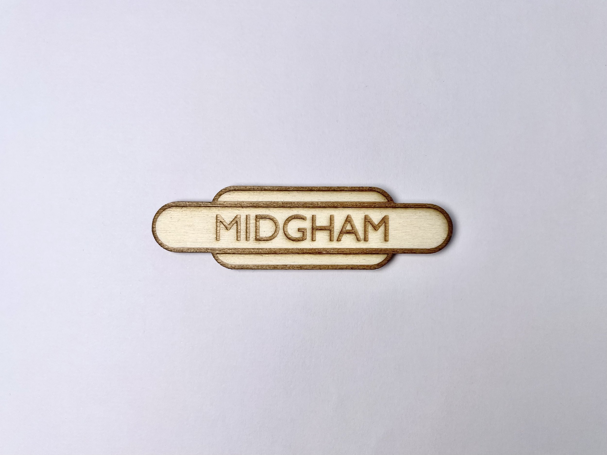 Midgham Railway Station Totem Magnet