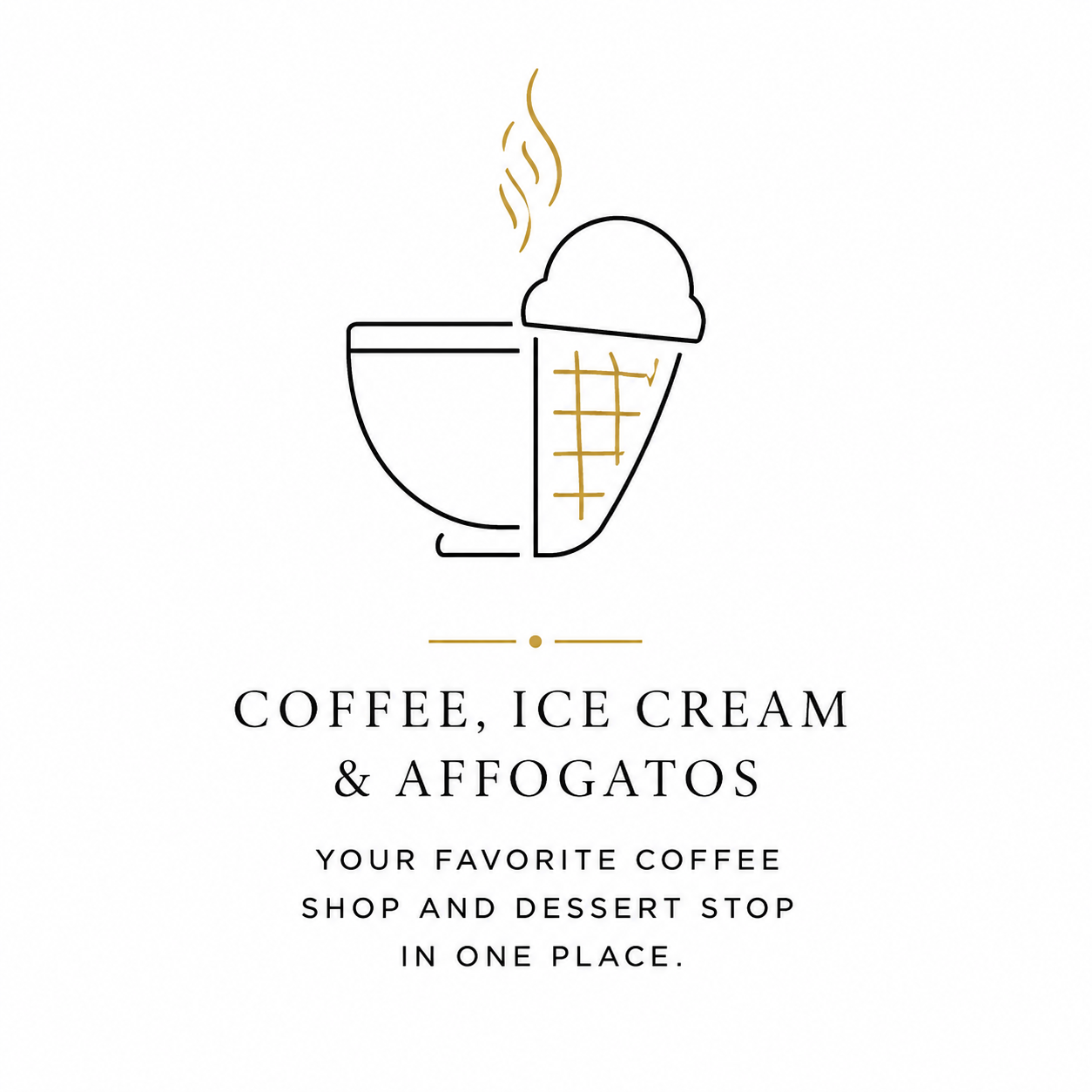 Coffee, ice cream, and affogatos served at GP Coffee & Cream