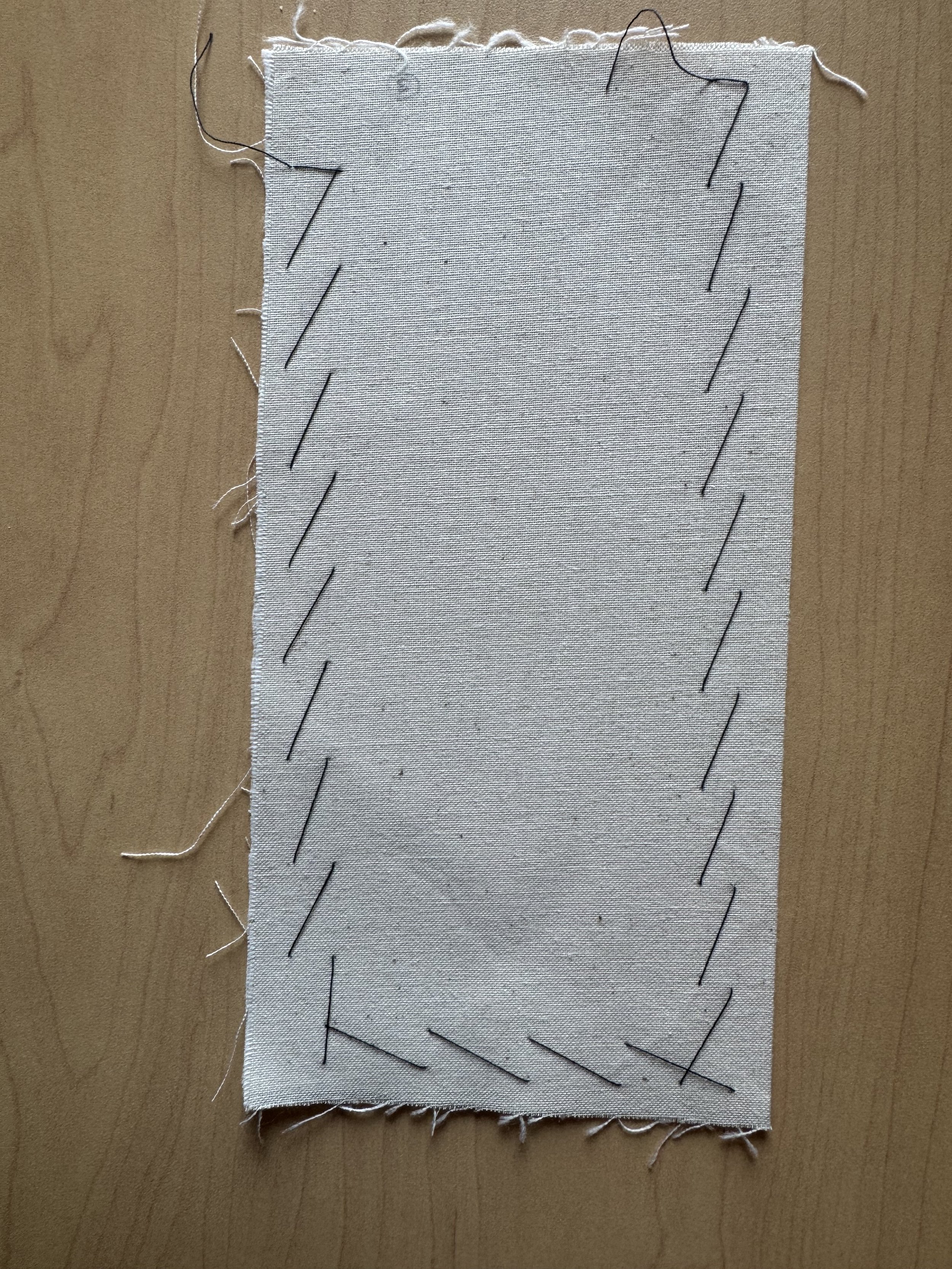 Diagonal Basting Stitch