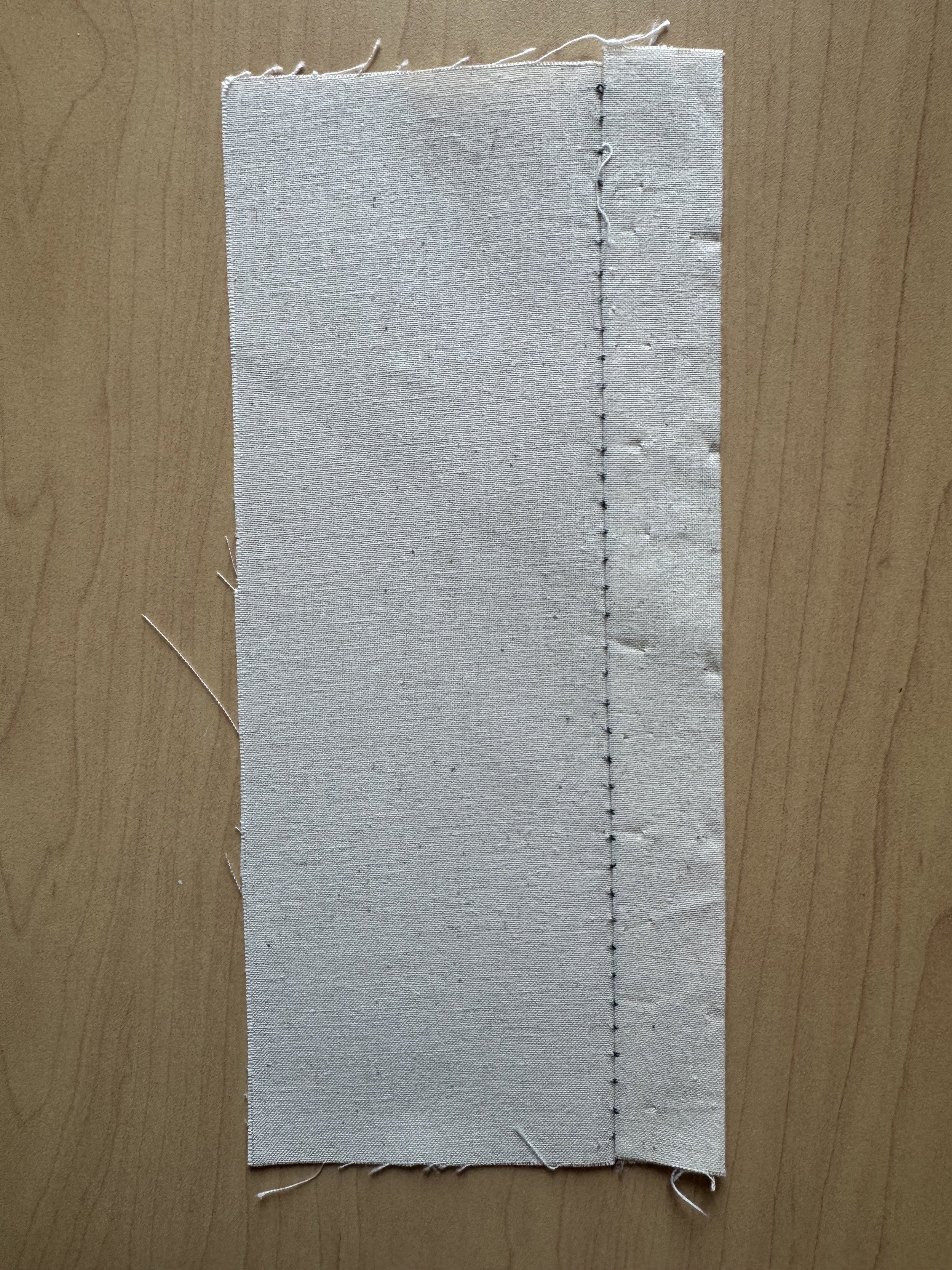 Uneven Slip Stitch Hem