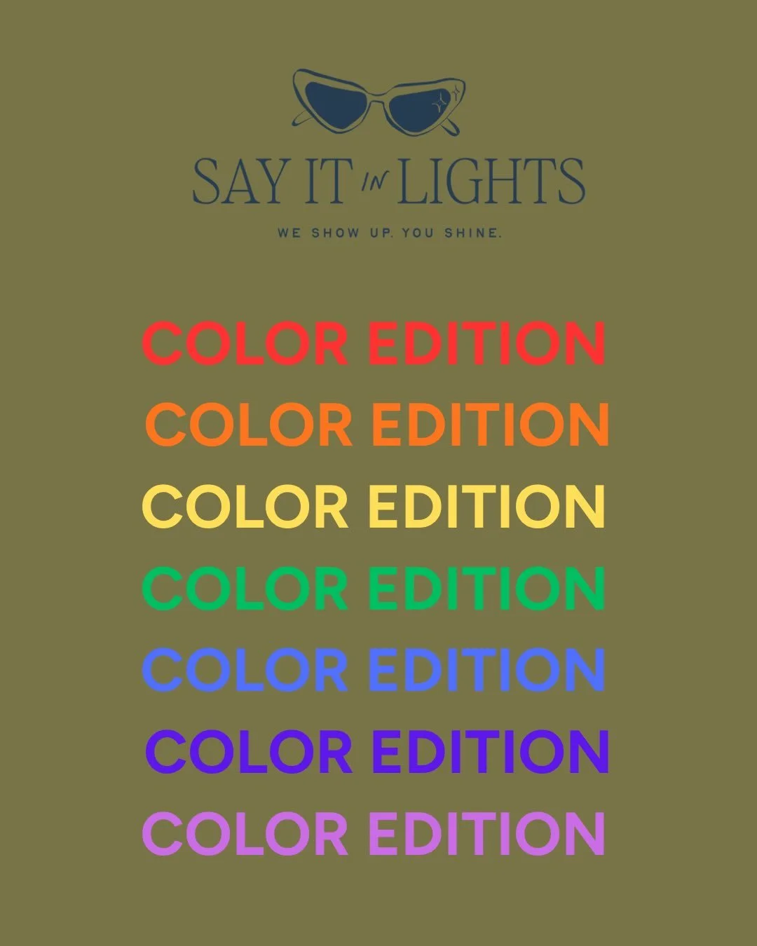 A little color can make a big statement! 

Our Color Edition gives you even more ways to make your marquee display feel uniquely yours, adding a bold pop to your celebration.

Now available with Say It In Lights❤️🧡💛💚💙💜🩷
.
.
.
#marqueeletters #e