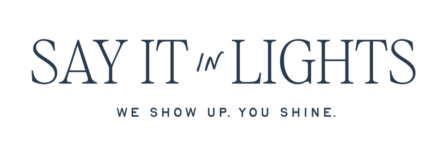 Say It In Lights marquee letter rental