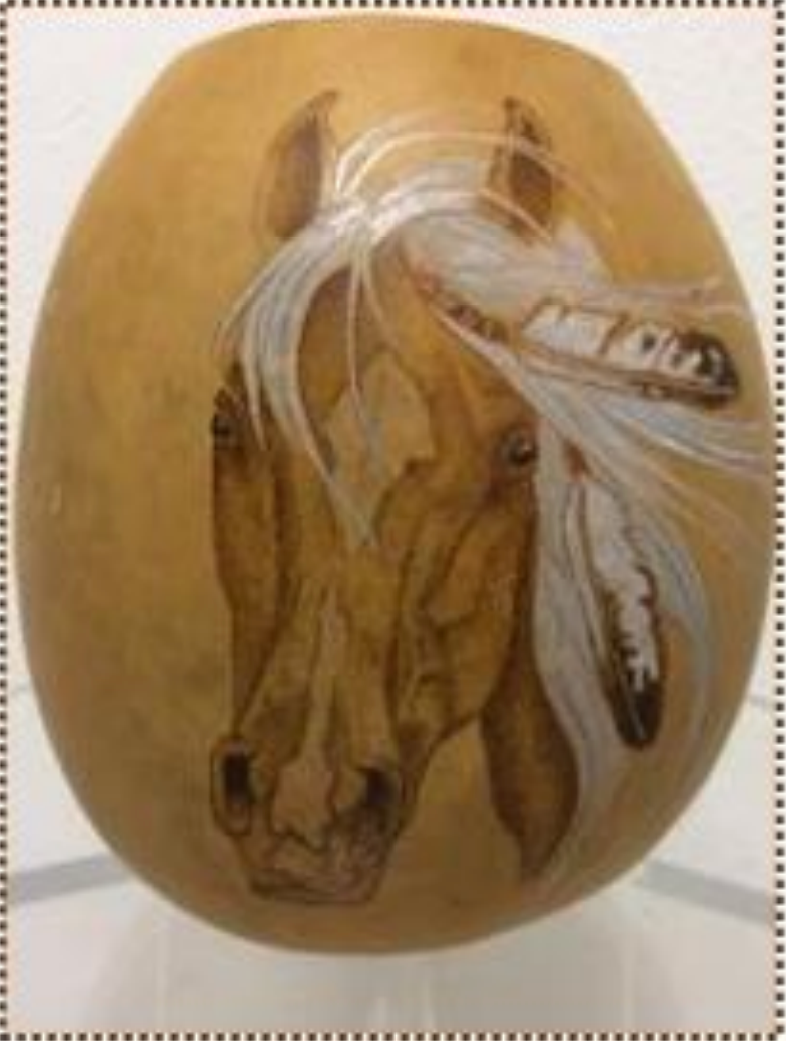 Patch Class: Lightly Wood Burned Horse