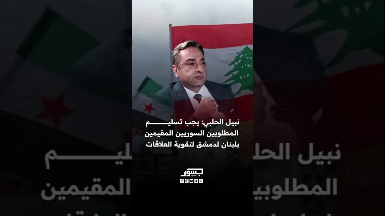 المحامي اللبناني نبيل الحلبي: يجب تسليم المطلوبين السوريين المقيمين بلبنان لدمشق لتقوية العلاقات