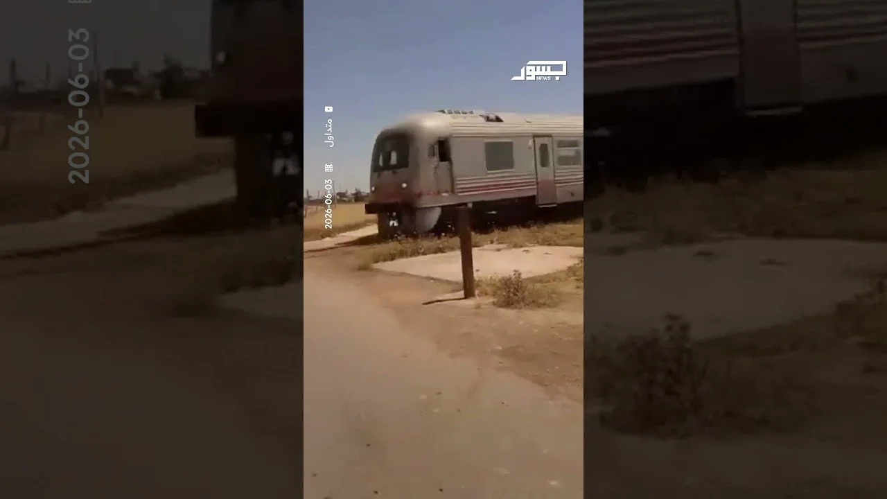 انطلاق أول رحلة تجريبية لقطار الركاب من حلب لحماة