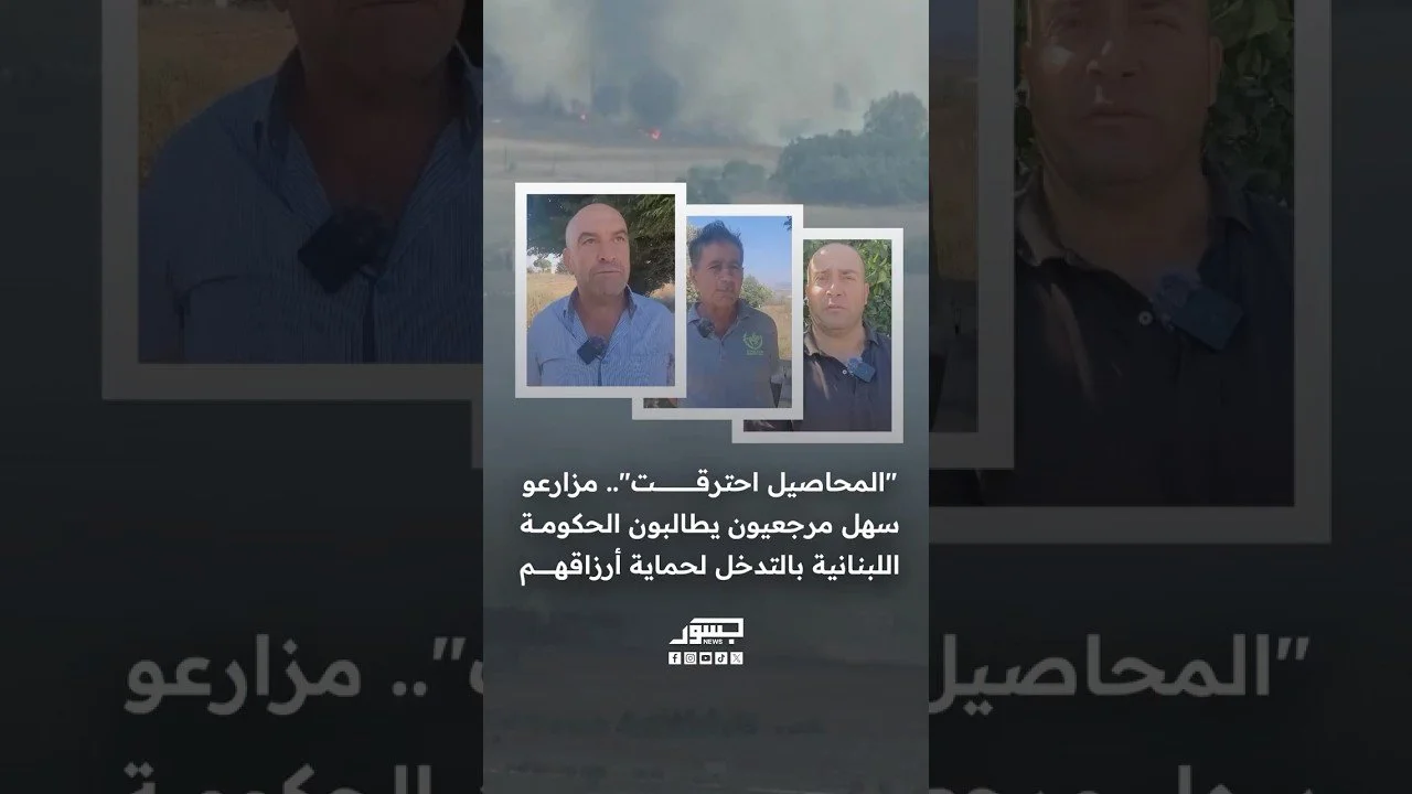 المحاصيل احترقت..مزارعو سهل مرجعيون يطالبون الحكومة اللبنانية بالتدخل لحماية أرزاقهم