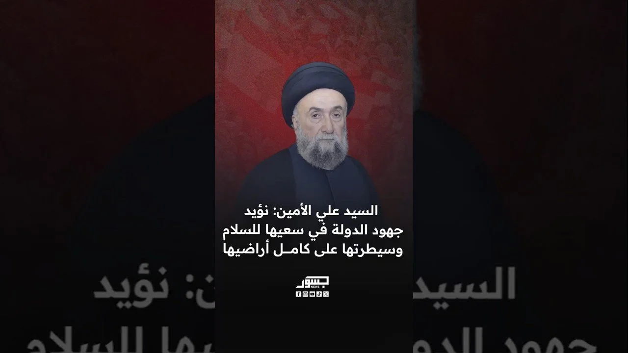 السيد على الأمين: نؤيد جهود الدولة في سعيها للسلام وسيطرتها على كامل أراضيها