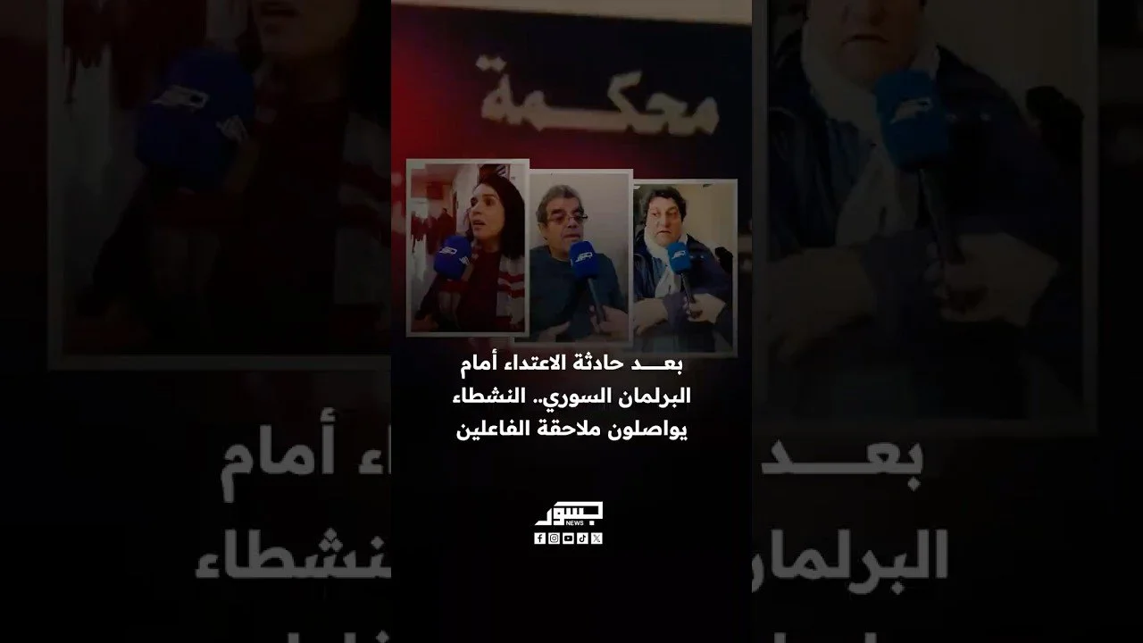 عقب الاعتداء عليهم أمام البرلمان.. ناشطون سوريون يلاحقون المتورطين