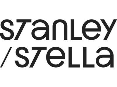 Stanley / Stella logo in black text on a white background.