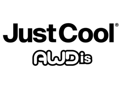 Just Cool AWDis logo in black and white.