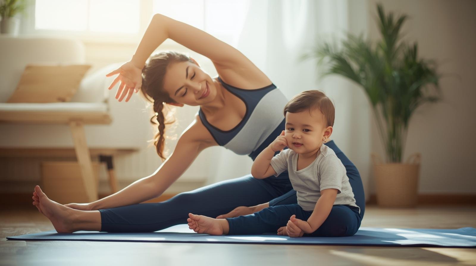 Cours de fitness pour mamans avec bébé, accompagnement bienveillant et remise en forme