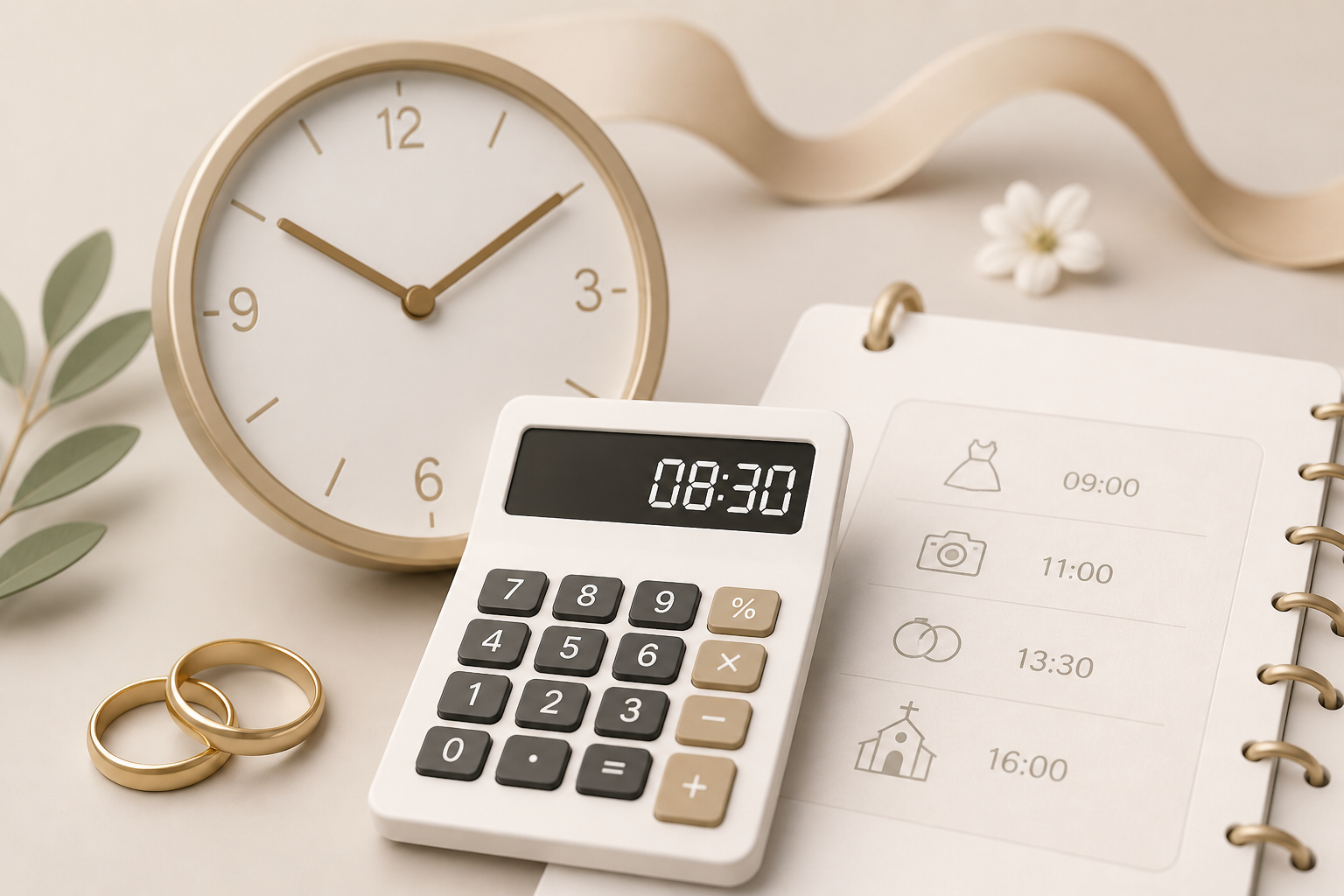 Wedding Timeline: How to Organize It (Guide + Calculator)
