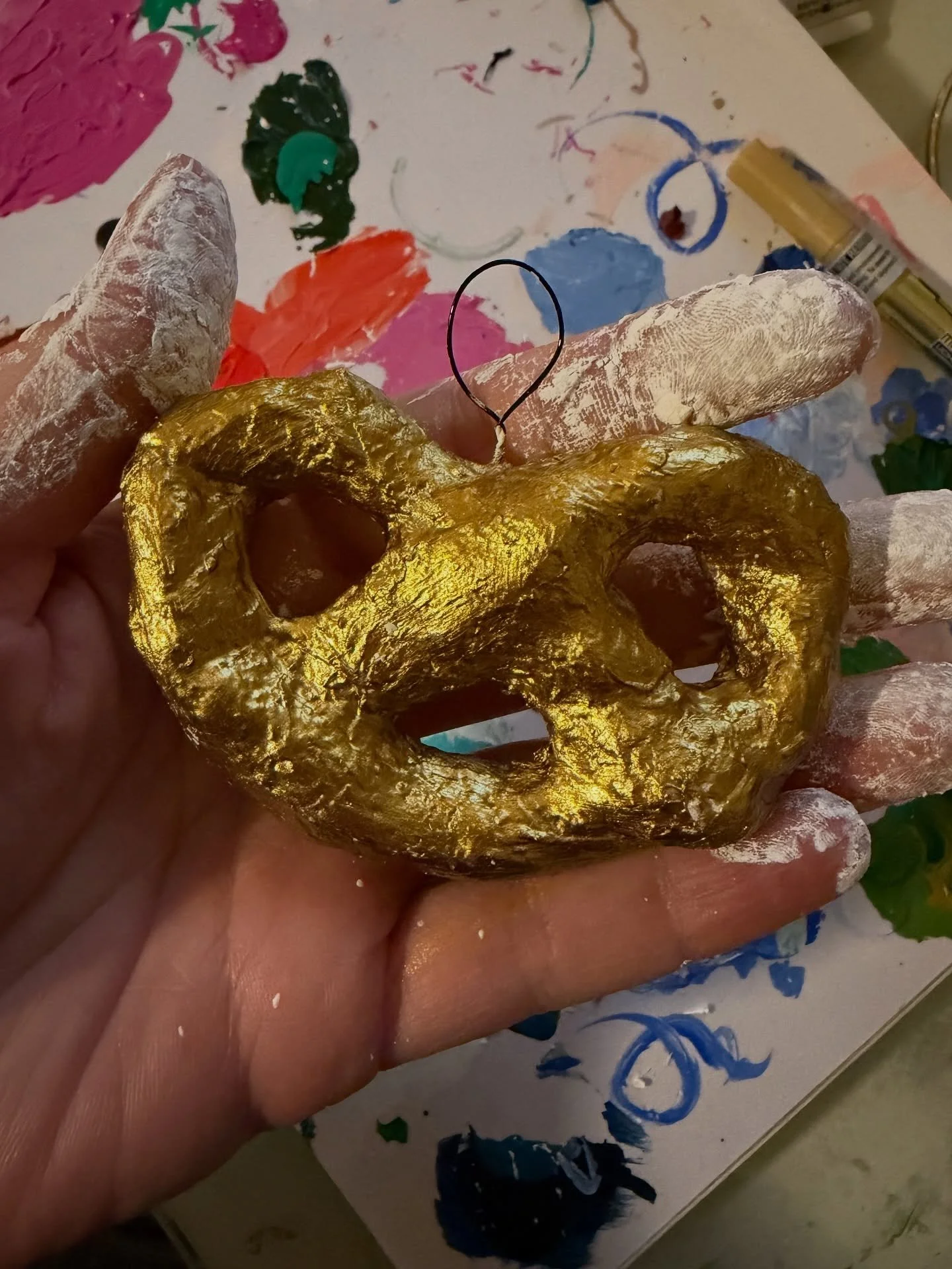 It&rsquo;s a messy job - making these pretzels you can&rsquo;t even eat. ✨ 🥨 ✨