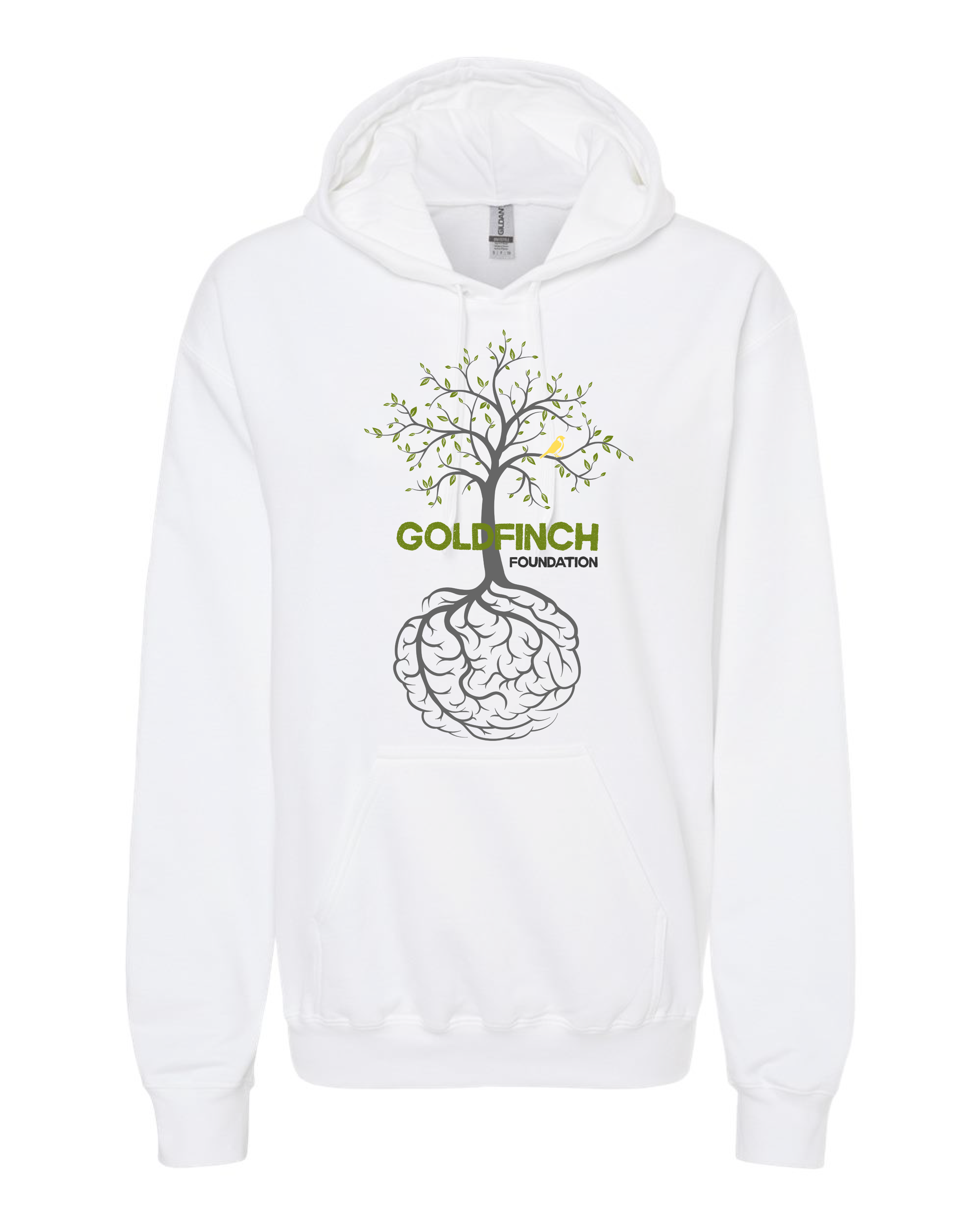 GFF Tree & Roots Hoodie, White