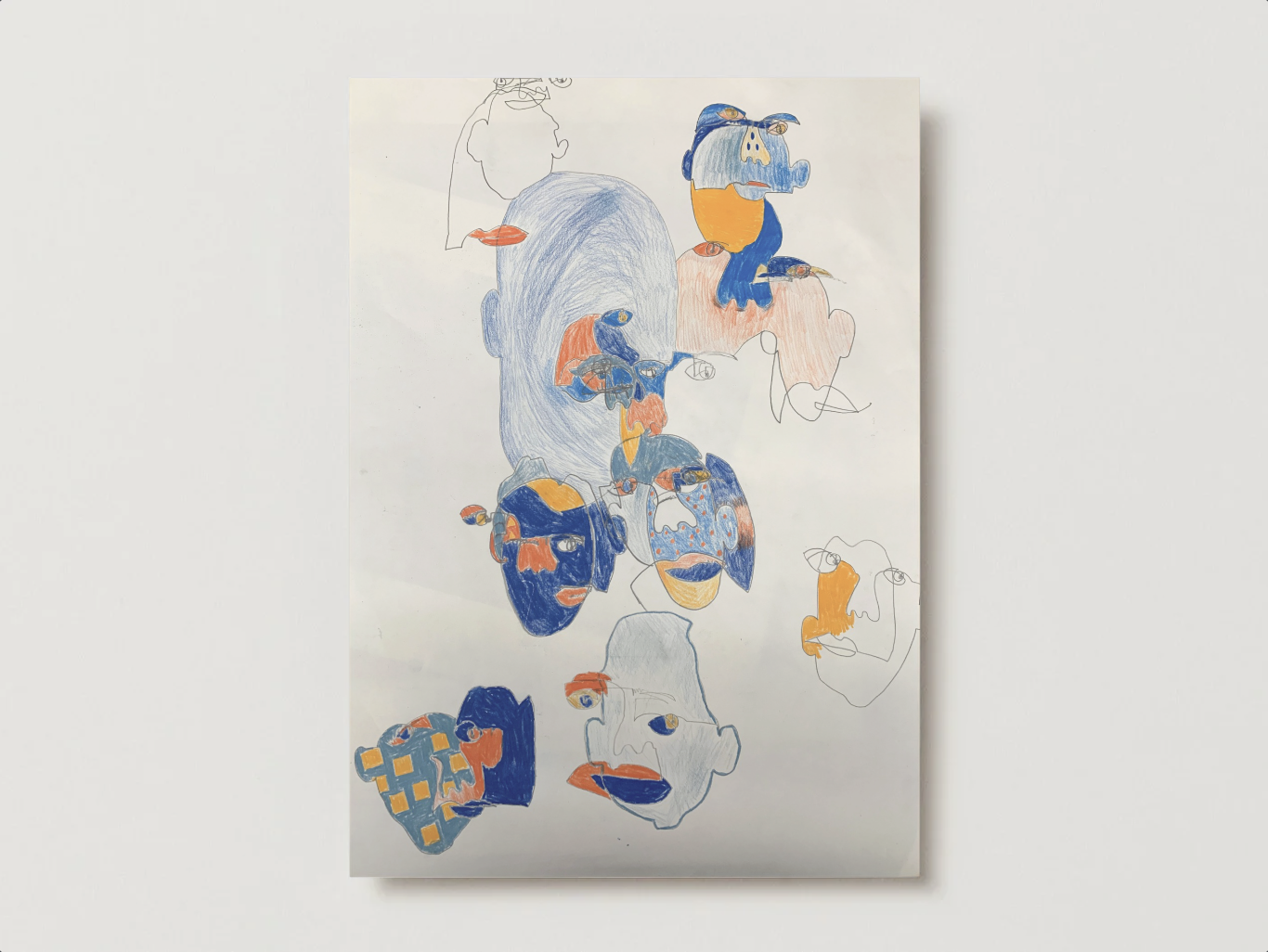 “Faces” — Abstract Art Print by Owen Willers