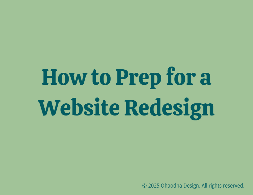How to Prep for a Website Redesign