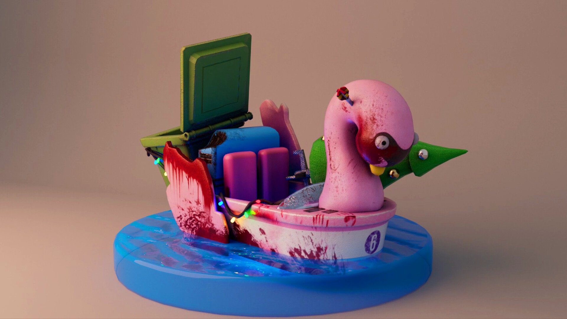 Swan Boat - Shaun of the Dead (Vihicle Design)