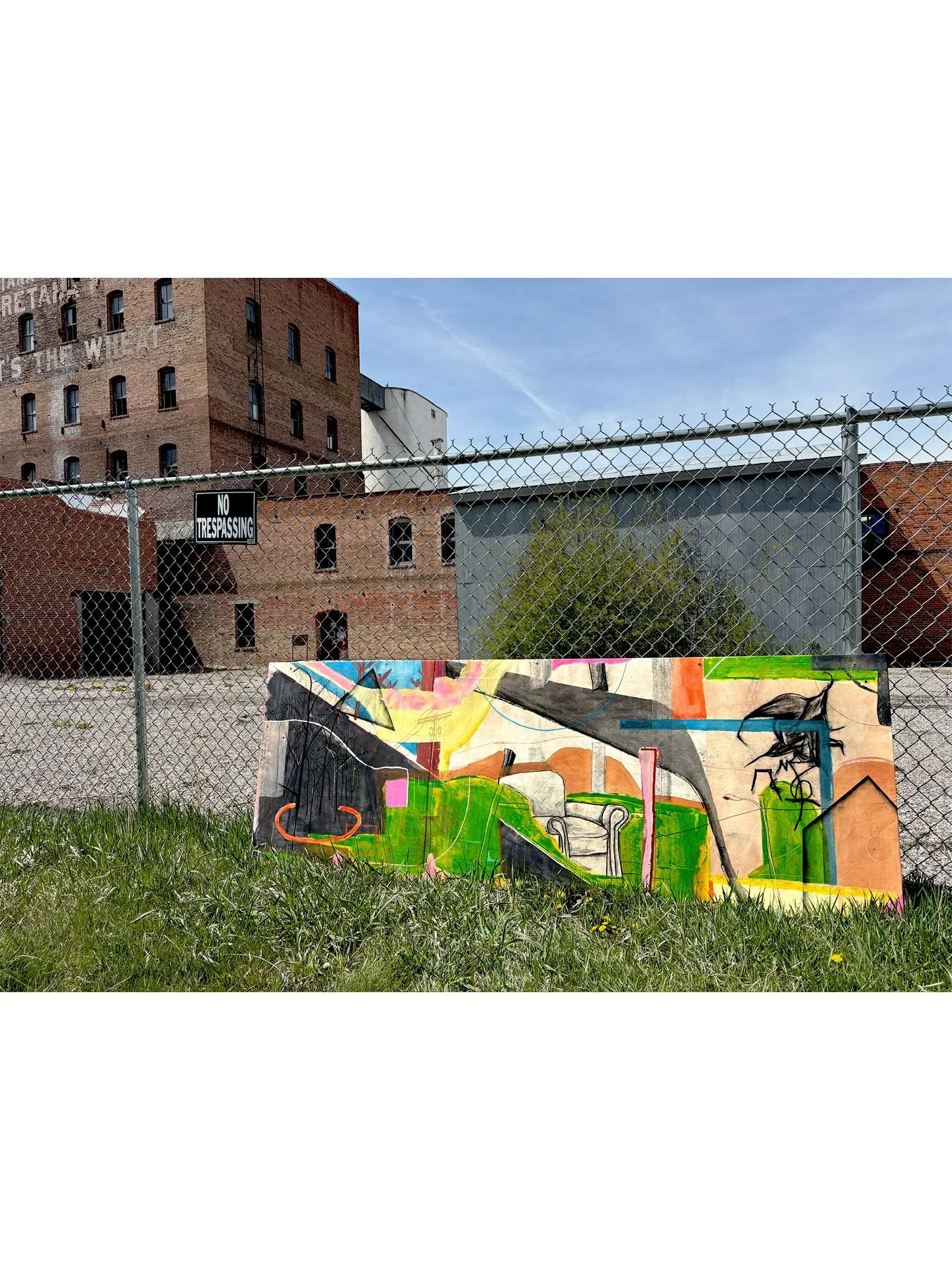 "Adolescent Sanctuary's" 
Shot in locations of inspiration for the painting
Along side some photos of inspiration from one of my black and white film series.
🏠🚂🏭🧱