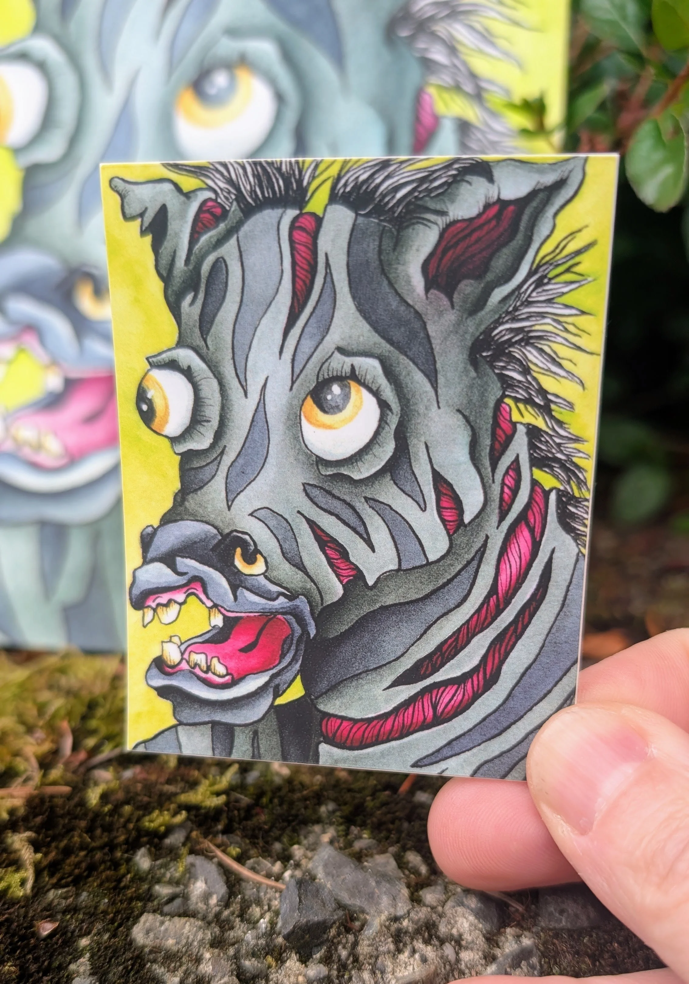 Zombie Zebra "Zombra" Vinyl Sticker
