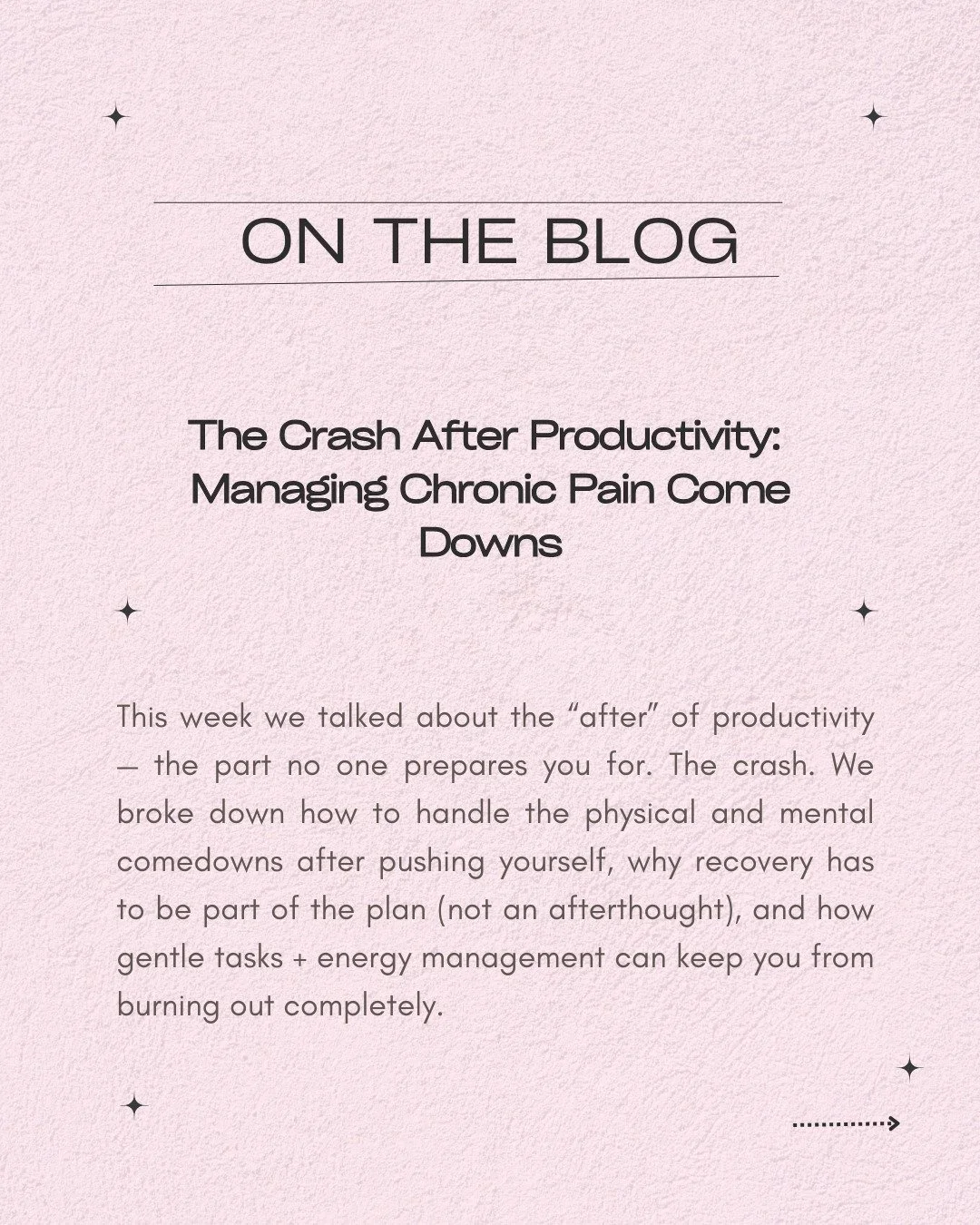 Do you ever feel fatigued (mentally or physically) after a long stretch of productivity? I used to think I was the only person who felt drained, overstimulated, or even depressed after accomplishing a goal or finishing a big project. This week on the