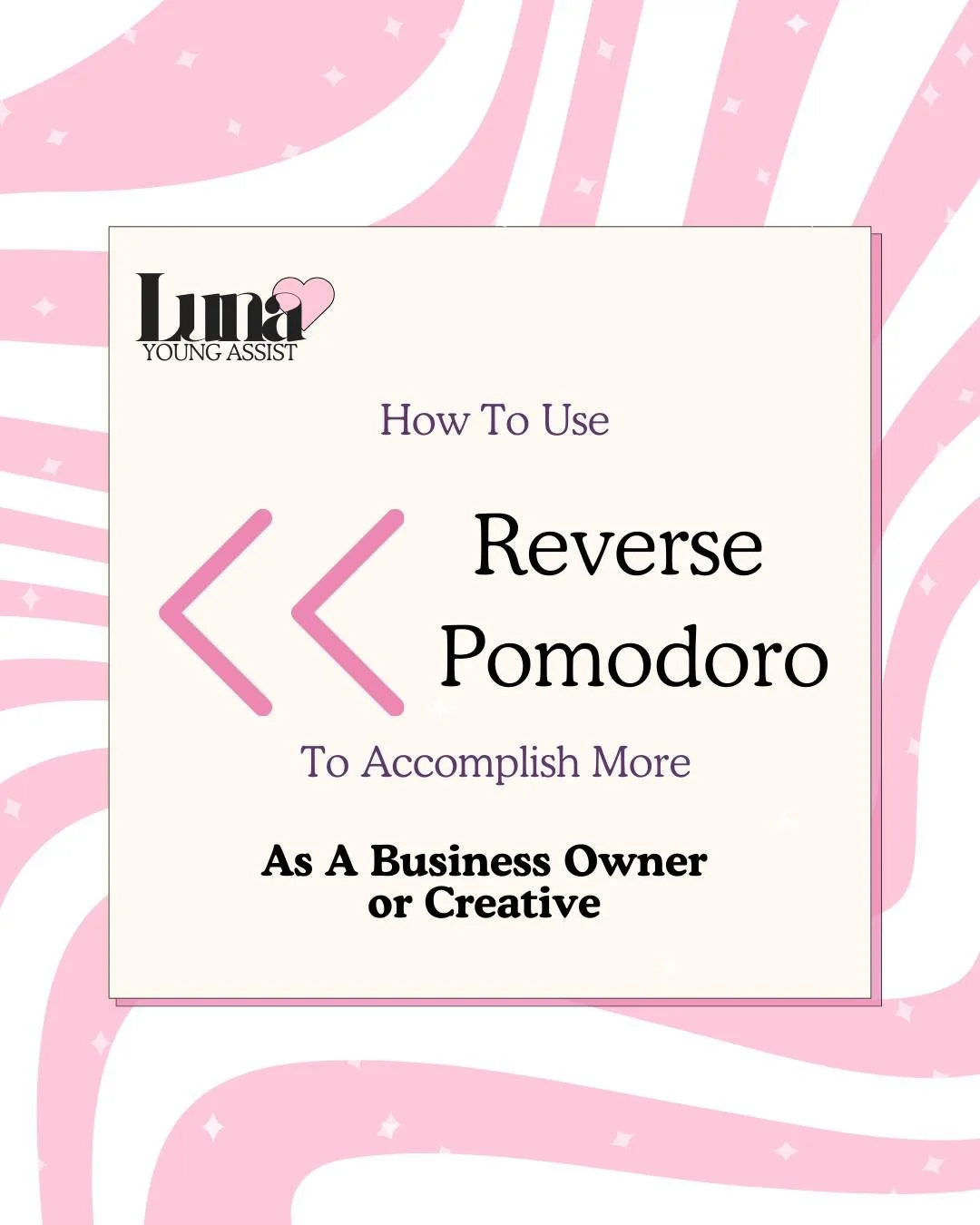 I used to have the HARDEST time getting started when I was busy procrastinating. The longer I froze up, the longer it took me to snap out of it. Reversing the Pomodoro Method can give you permission to take a short break, and get a  stress free start