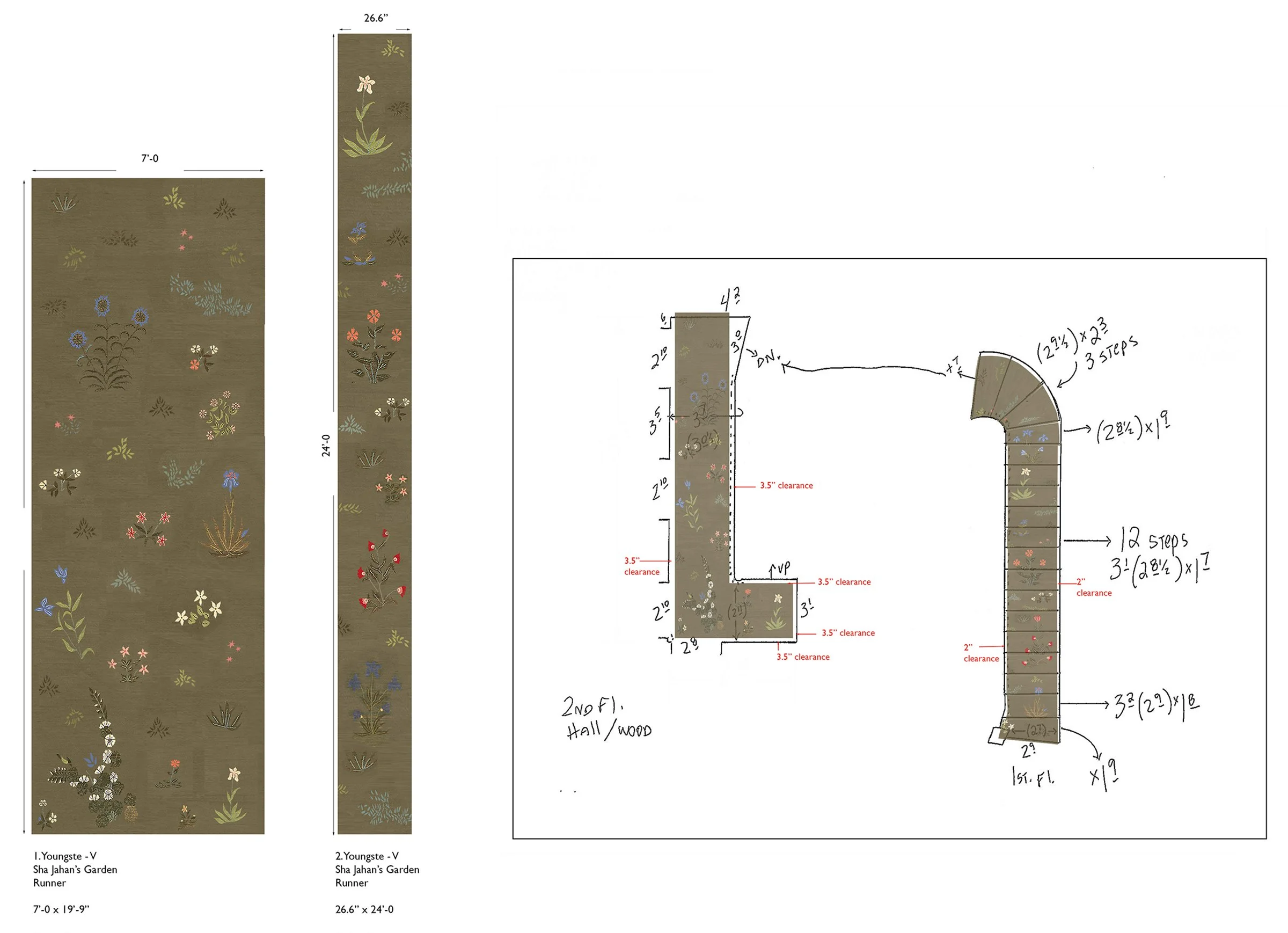 Sha Jahan'S Garden Staircase Layout Plan