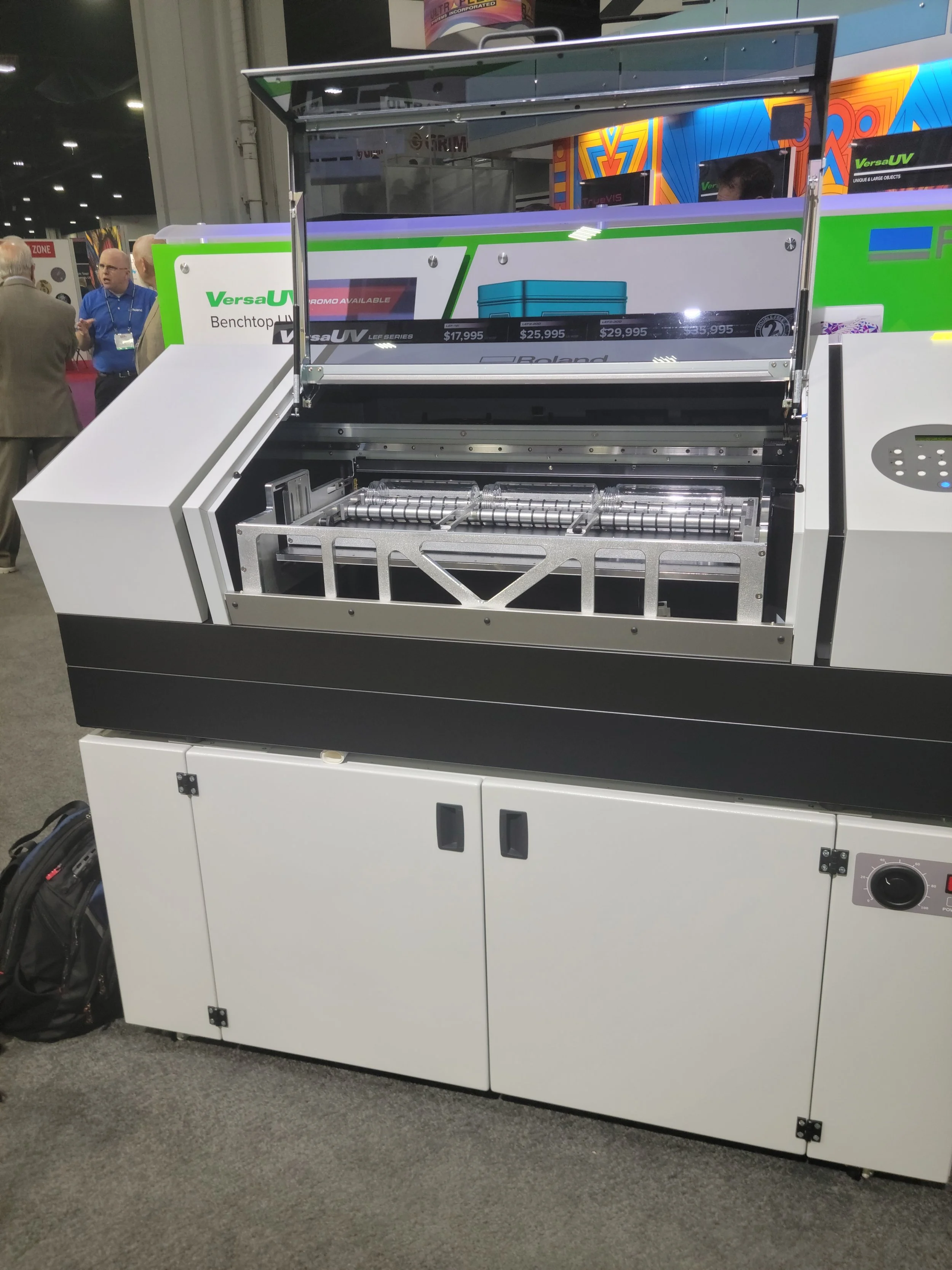 UV Laser printer with option to add RotoRack