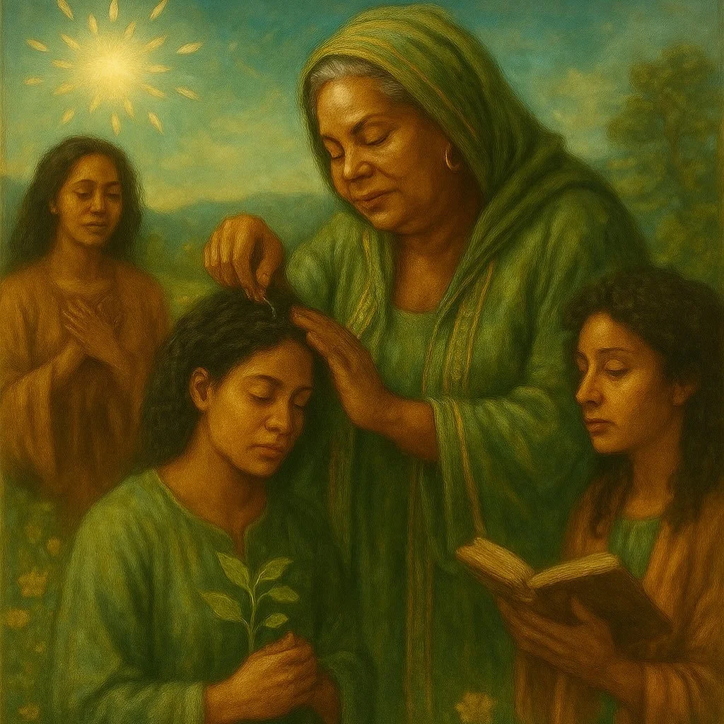 🌿 Every spirit begins as a petal of light.

🌱 Day of the Tendering
🗓️ Moveable feast in late spring
📖 Theme: Instruction &middot; Sacred Growth &middot; Mentorship

This is the sacred rite of passage for Stellants, those in spiritual formation. T