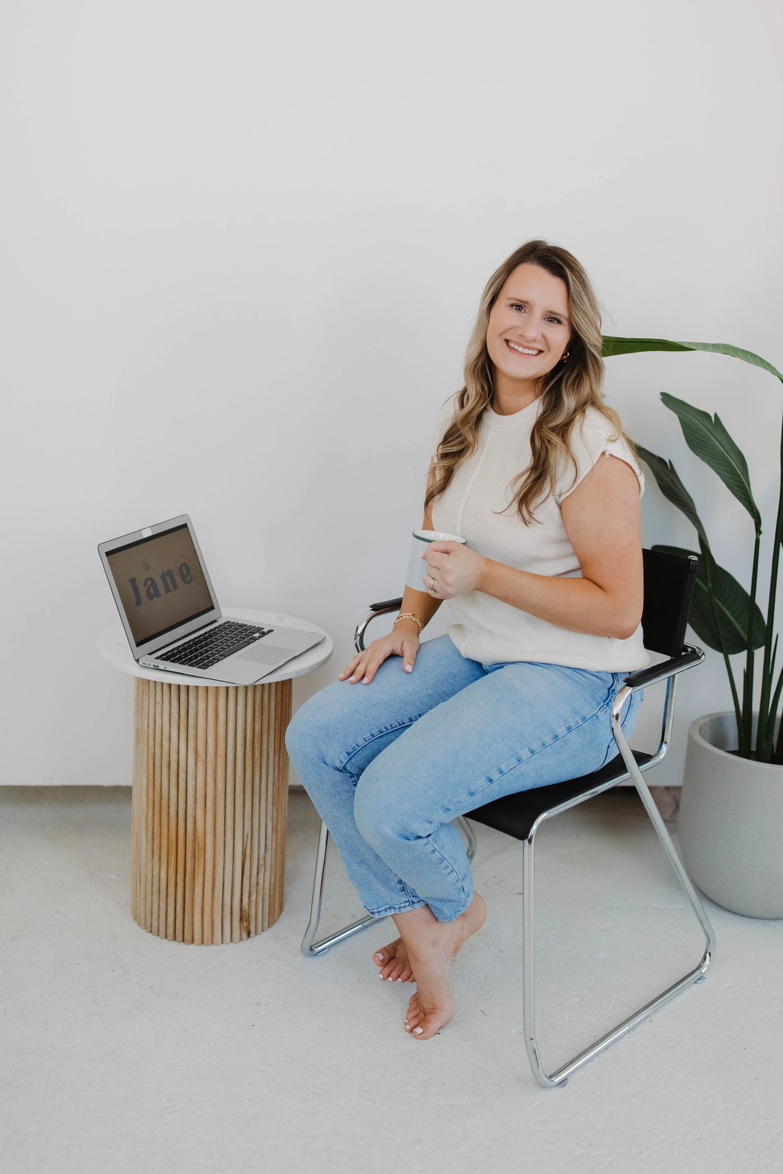 Lindsey Pacitti working on a brand strategy plan