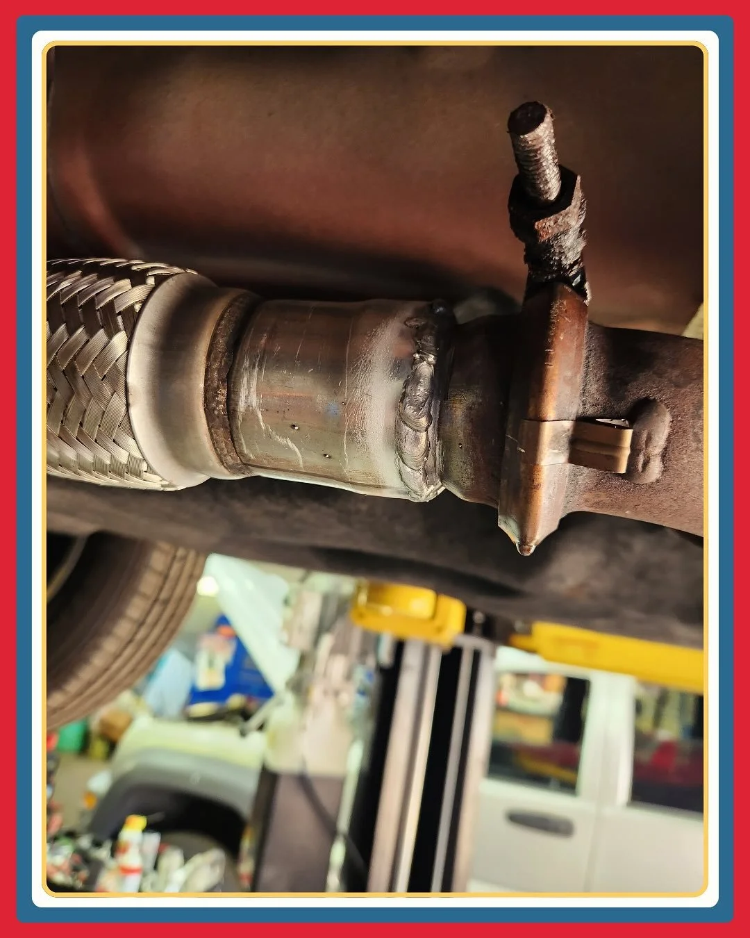 Throwback to last week, working on a 2018 Ford EcoSport flex pipe repair 
#autoshop #carrepair #welding #throwbackthursday #oldbridgenj #keyportnj #middlesexcountynj #monmouthcountynj